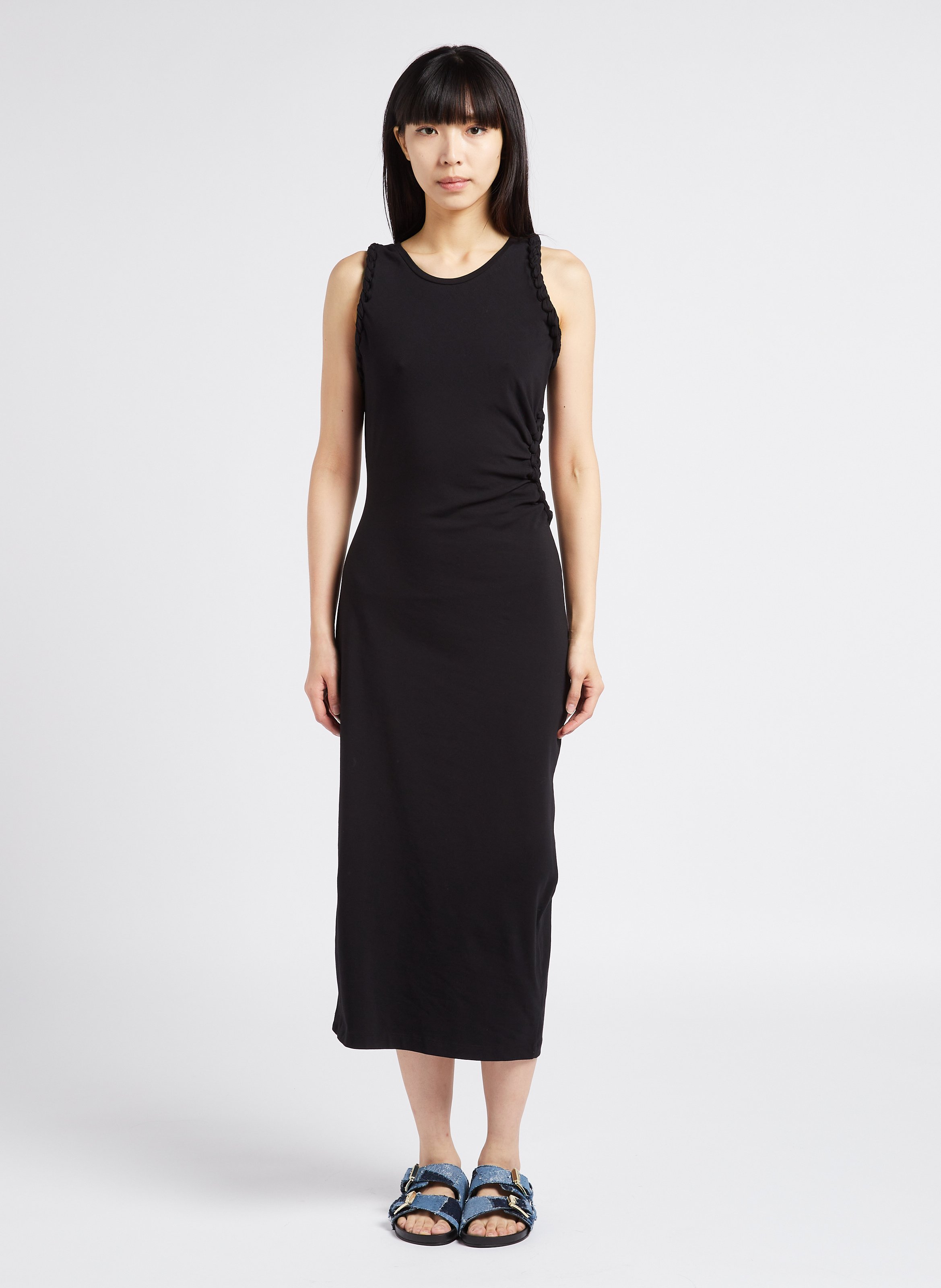 Robe longue tressée en coton mélangé IRO Noir