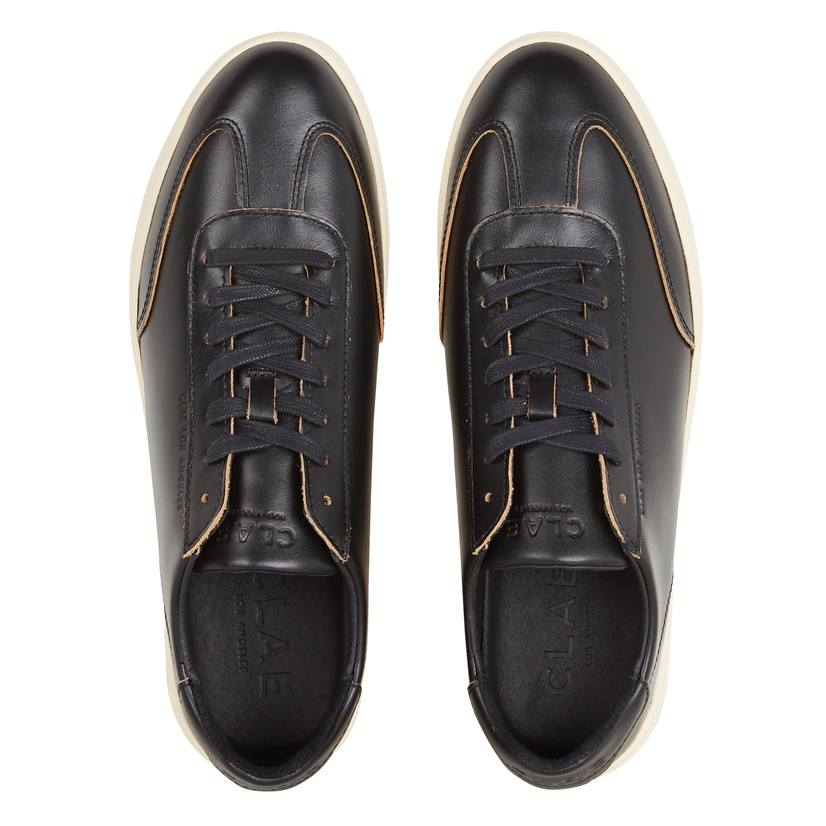 Leather low-top sneakers CLAE Black