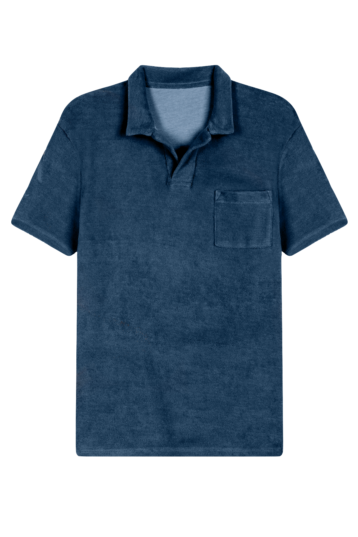 Short-sleeved polo shirt with lapel collar APNEE