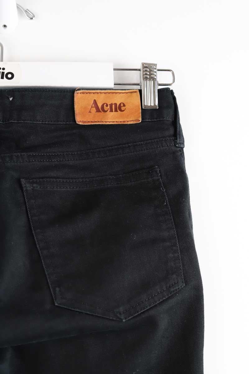 Cotton straight jeans ACNE STUDIOS - Seconde Main Black