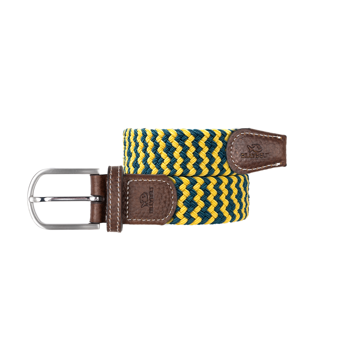 Multicolored braided elastic belt BILLYBELT Multicolored