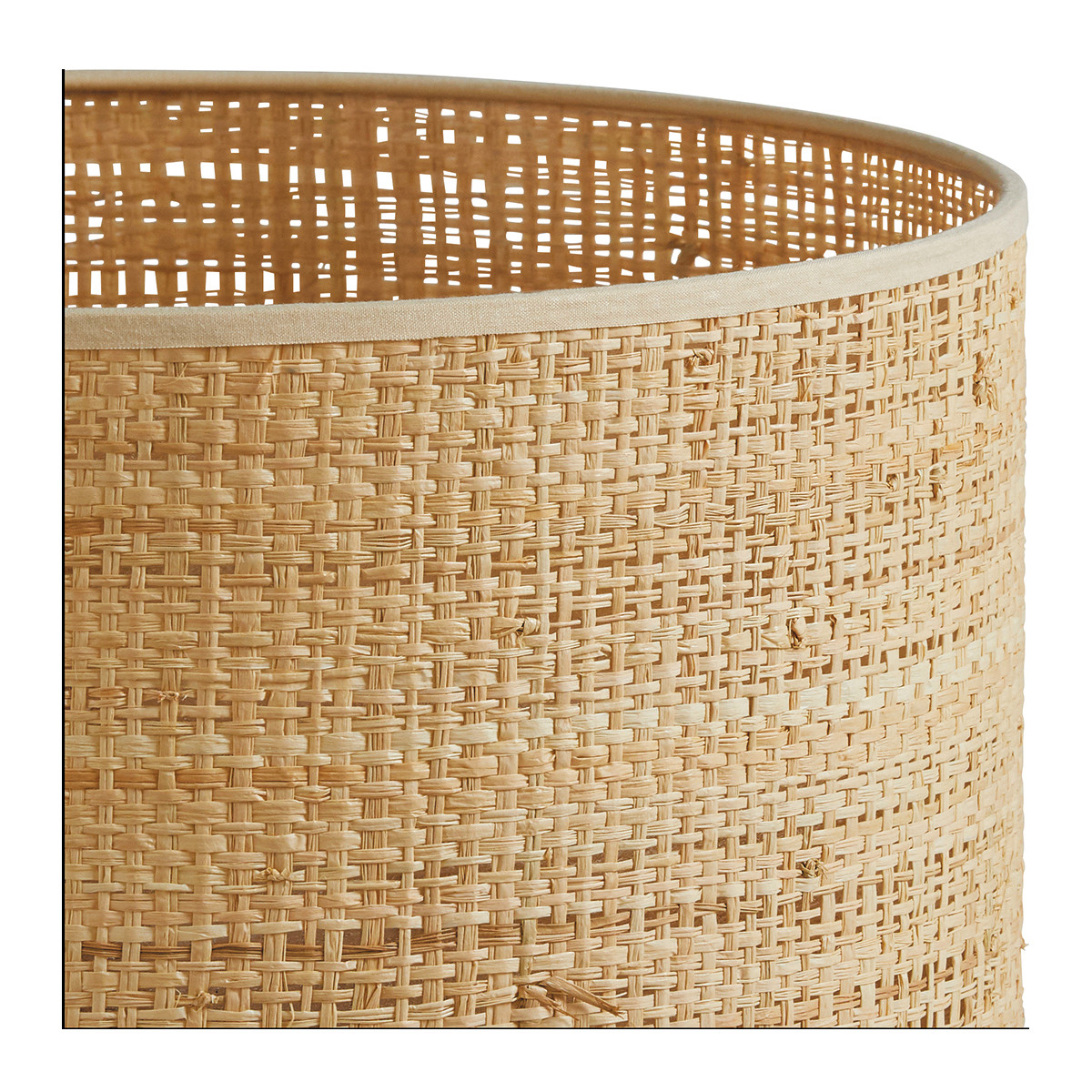Raffia lampshade BLANC D'IVOIRE Brown