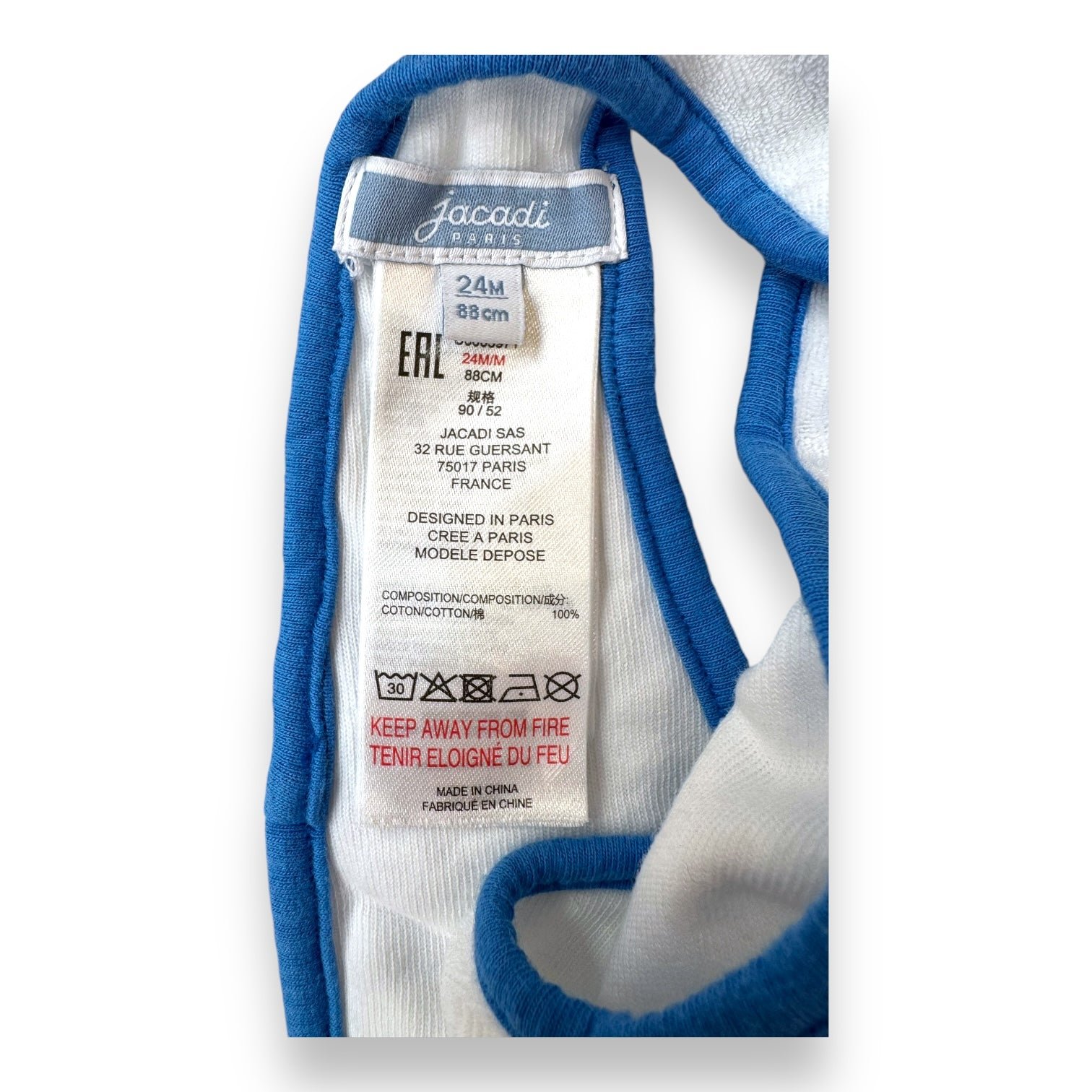 White Baby Blouse - 24 months JACADI - Seconde Main White