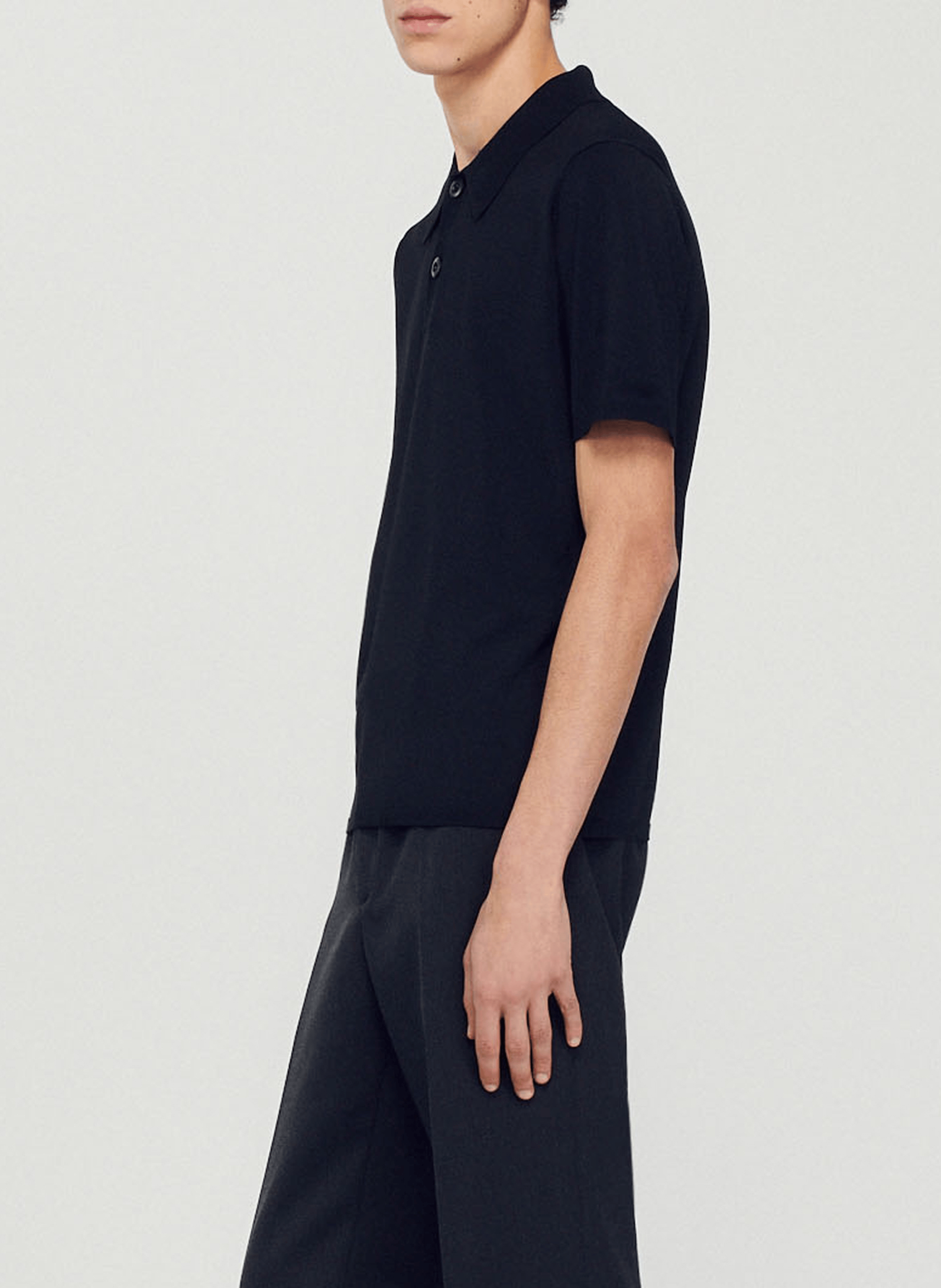 Polo regular fit  SANDRO Noir