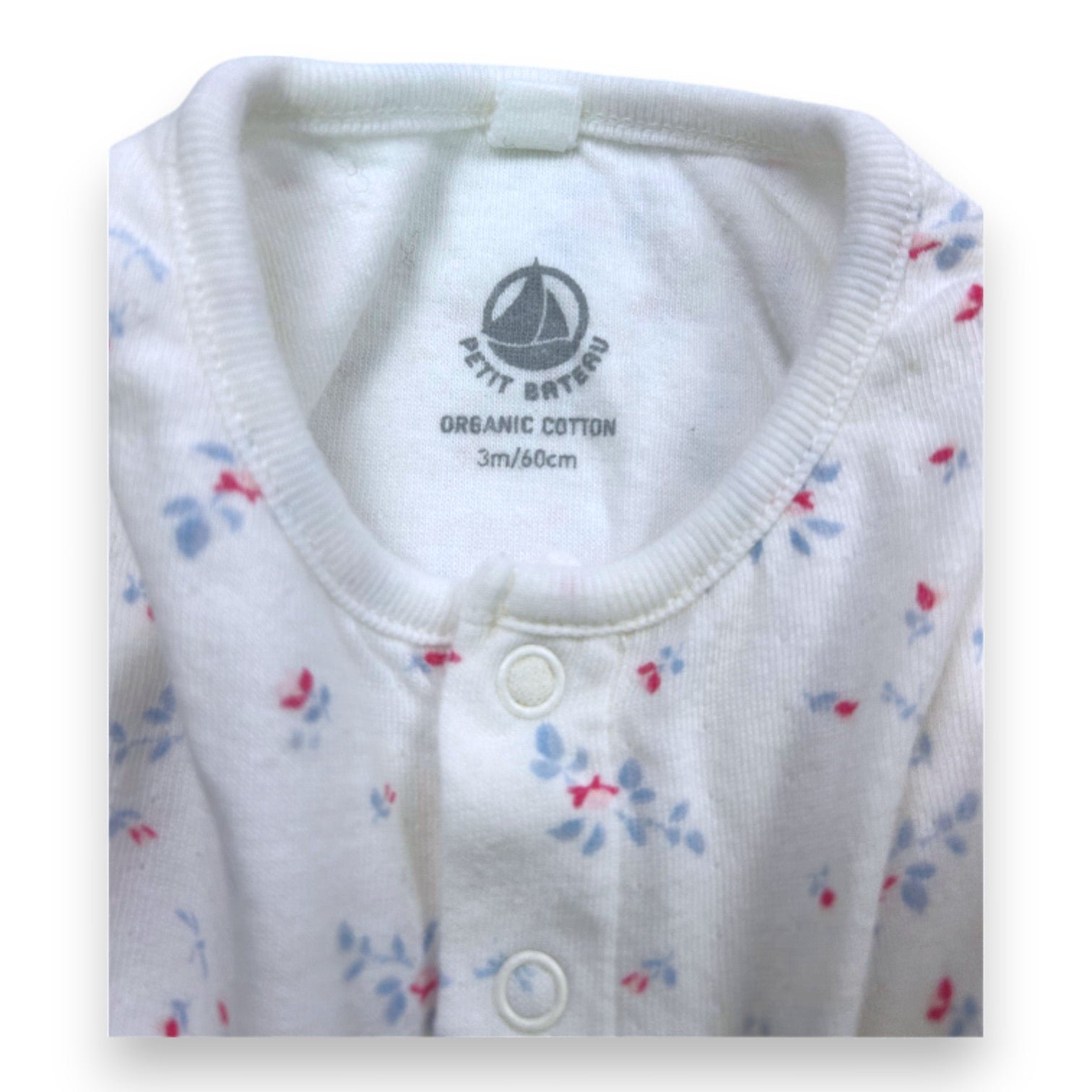 White Baby Cardigan - 3 months PETIT BATEAU - Seconde Main White