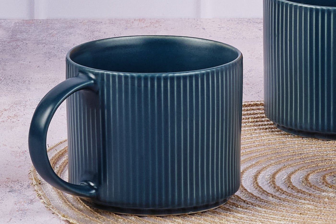 Stoneware Mug 50cl - 4 pieces BJORN Blue