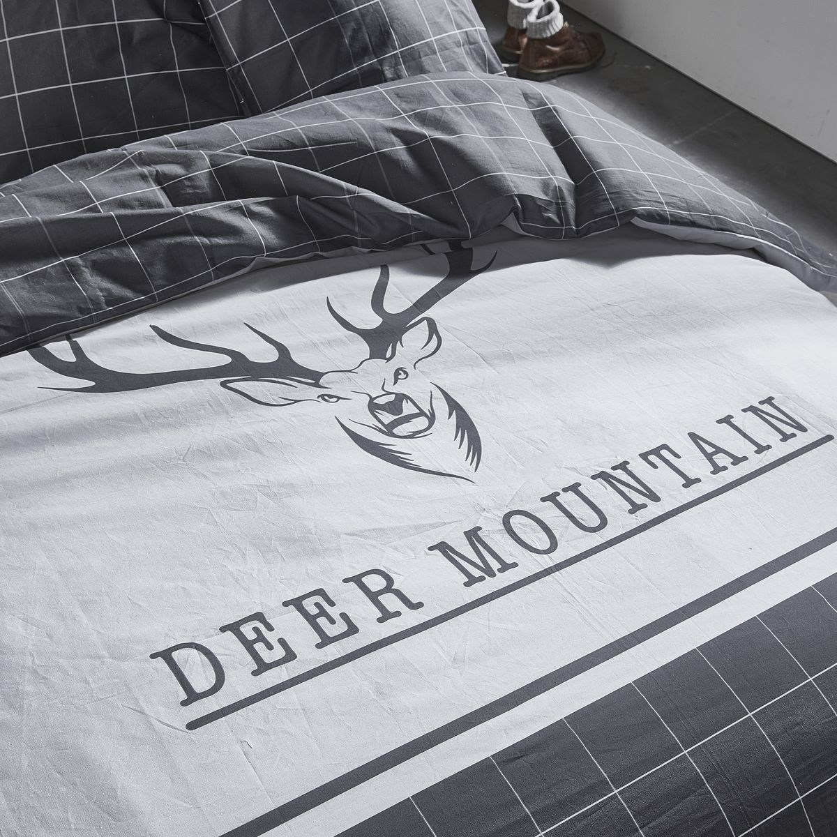 Cotton bedding set TODAY LINGE DE MAISON Grey