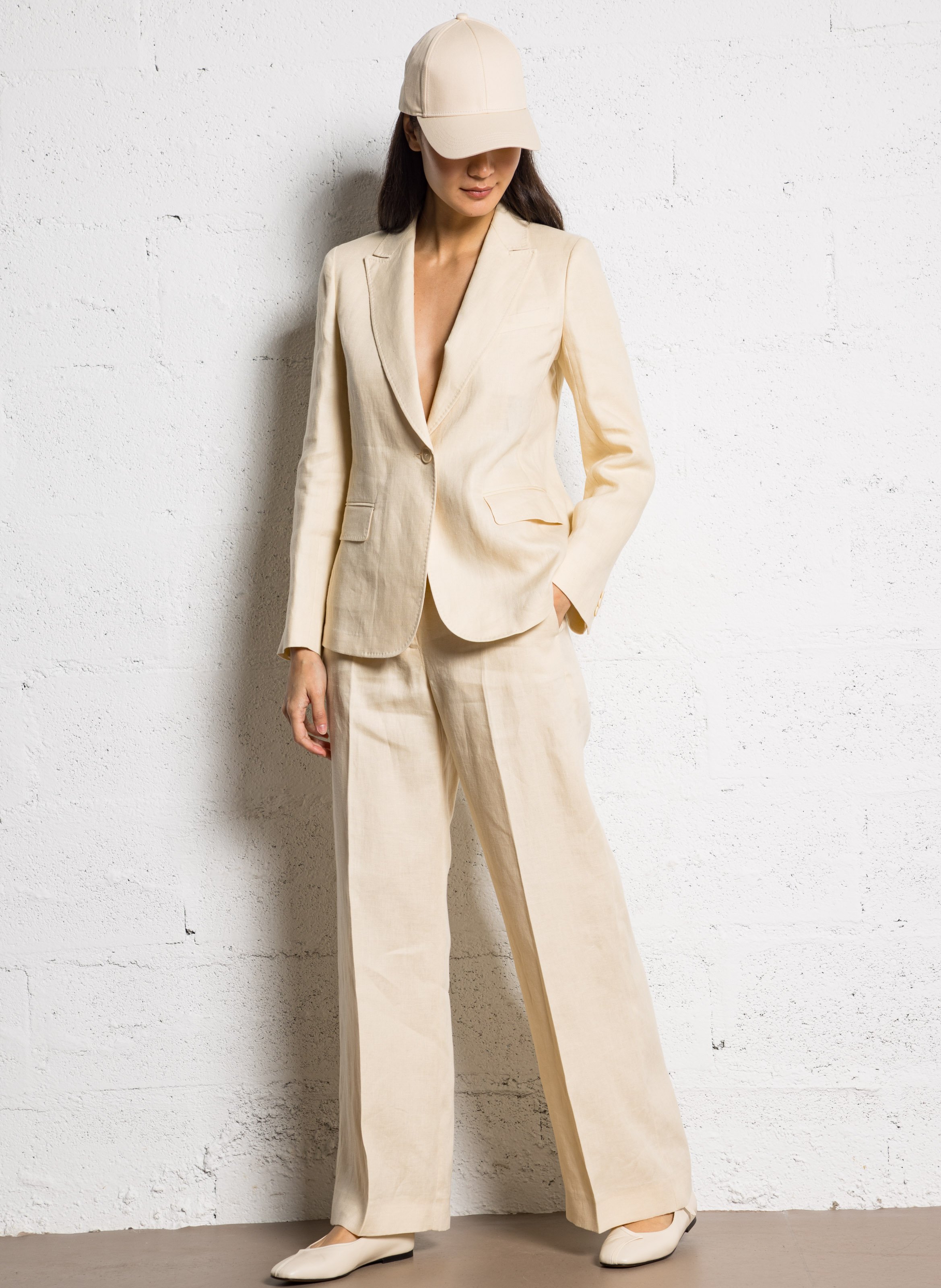 Linen-blend suit jacket Ivoire Max Mara Week End - Women
