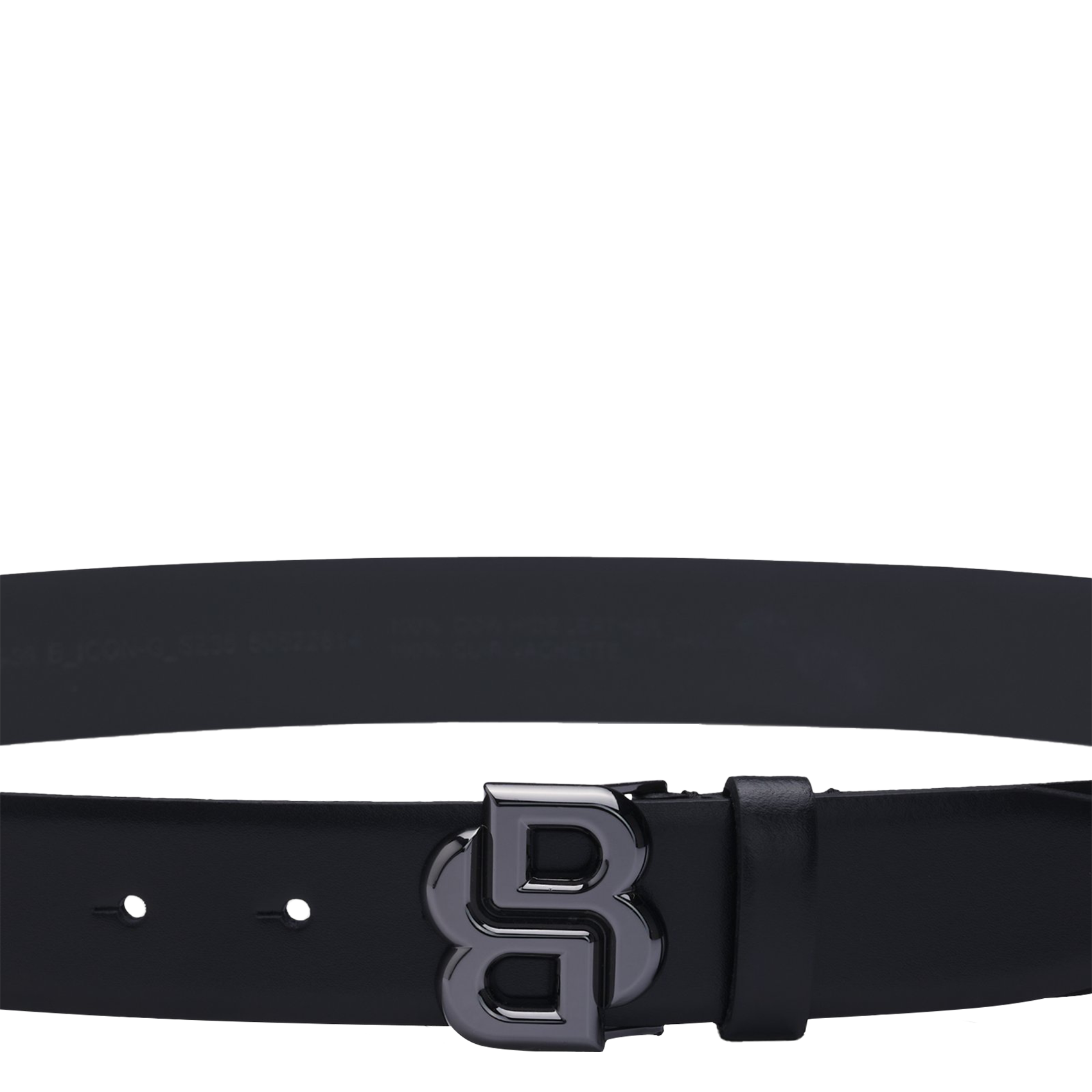 Buckled leather belt BOSS Black