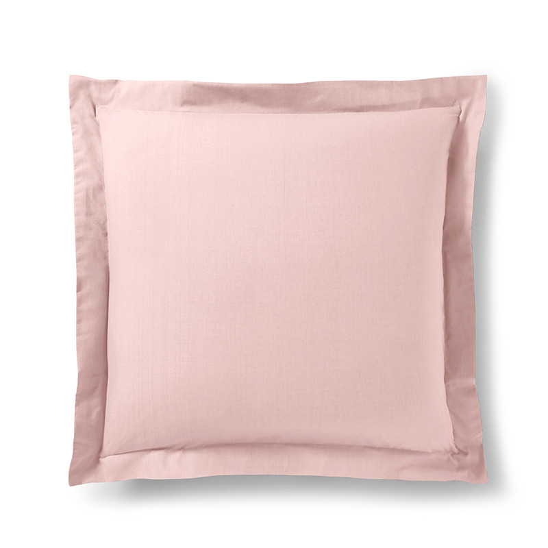 Cotton percale pillow case COTON PUR Pink