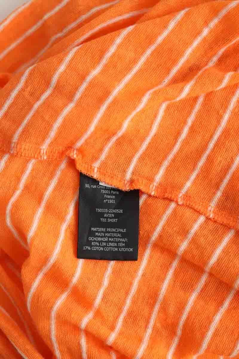 Sleeveless cotton top ISABEL MARANT ÉTOILE - SECONDE MAIN Orange