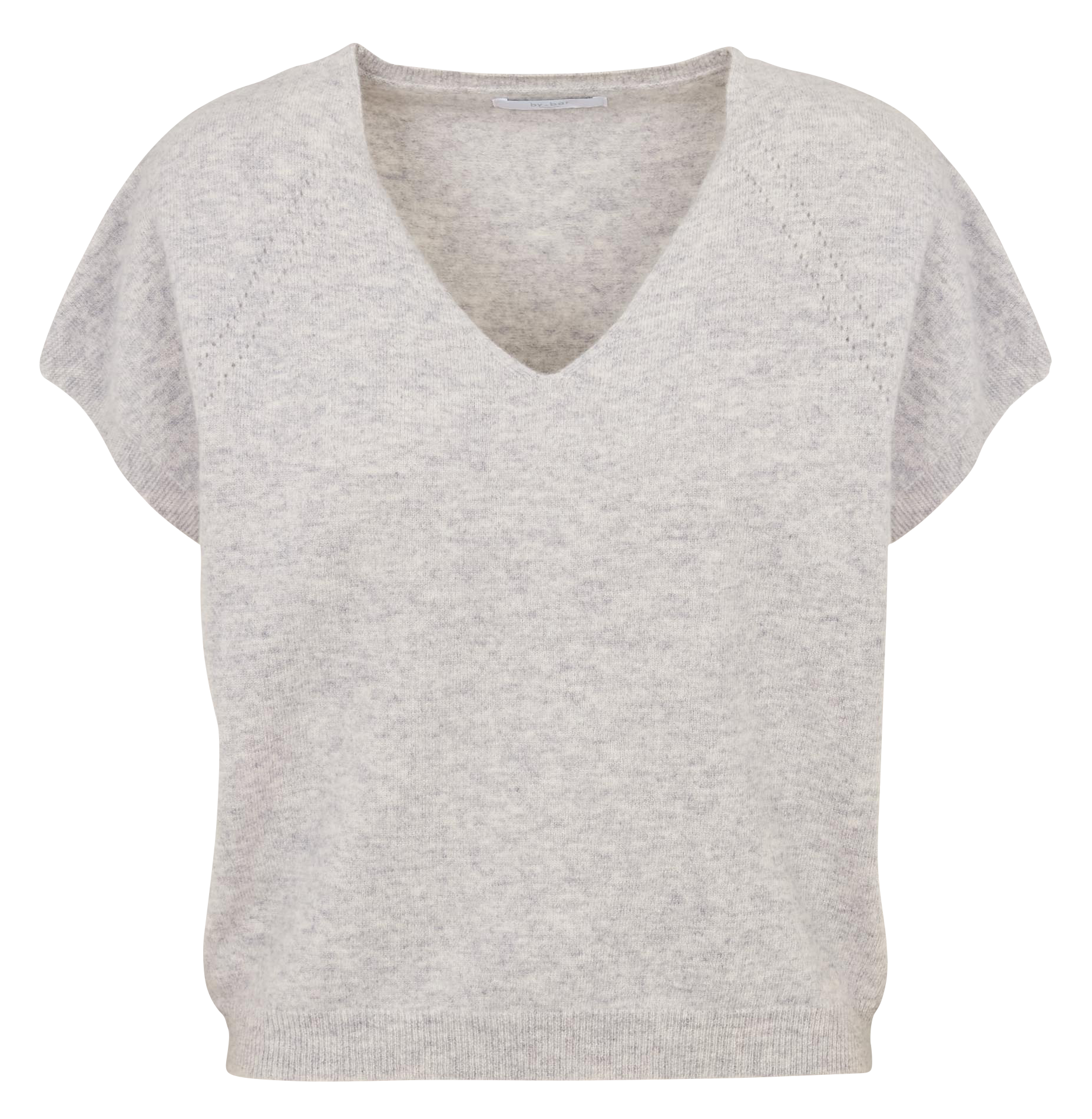 Gestreepte wollen trui BY BAR Grijs