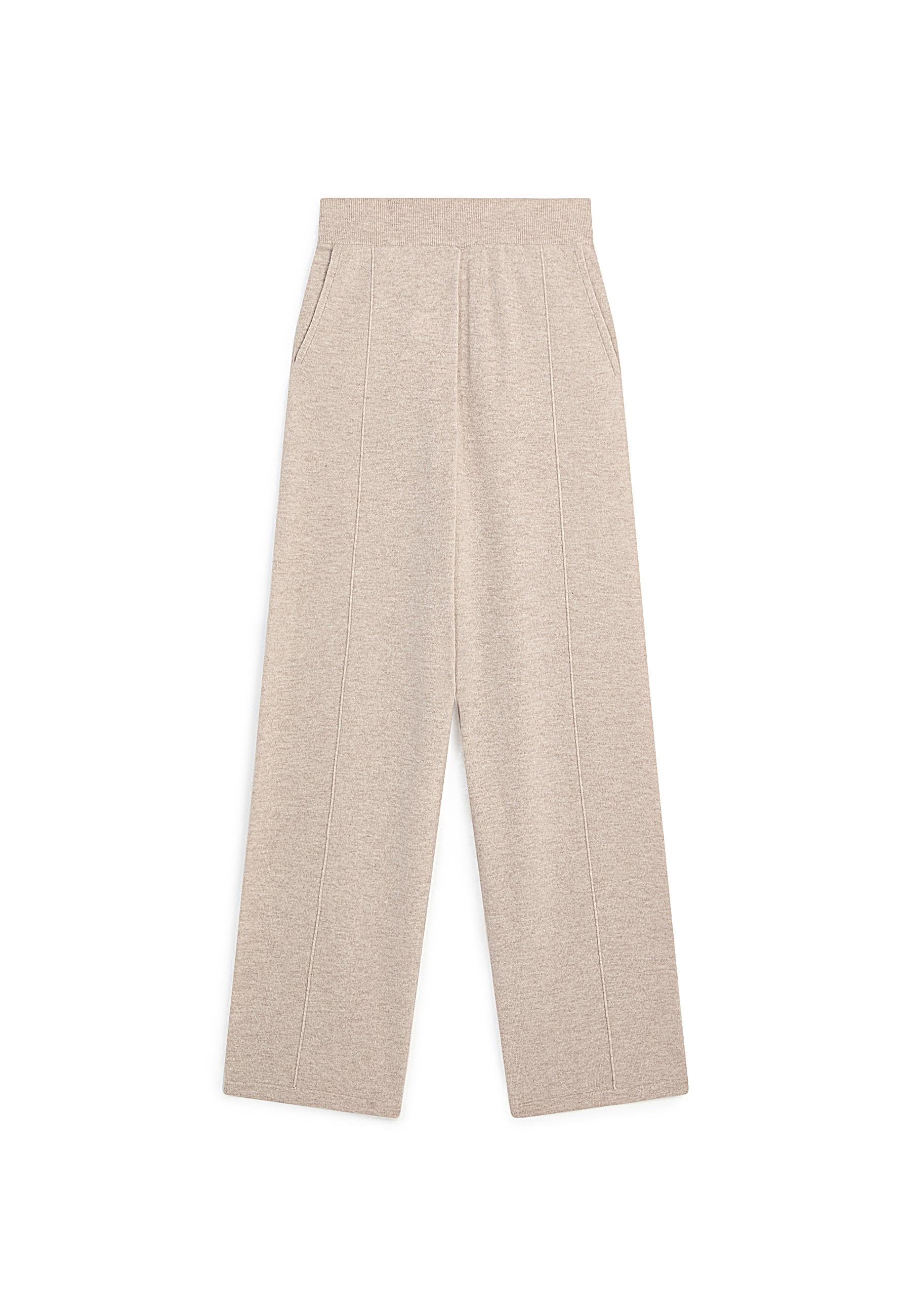 Wide woollen trousers RODIER Beige