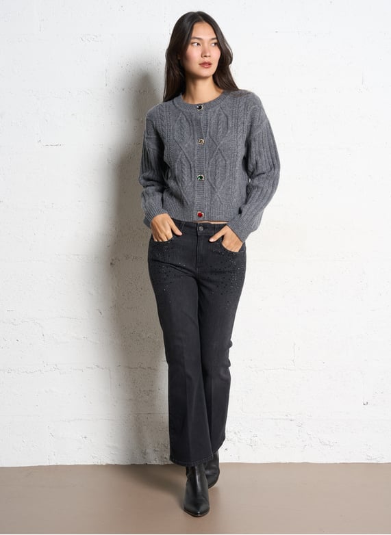 Jean droit à strass - Look 4