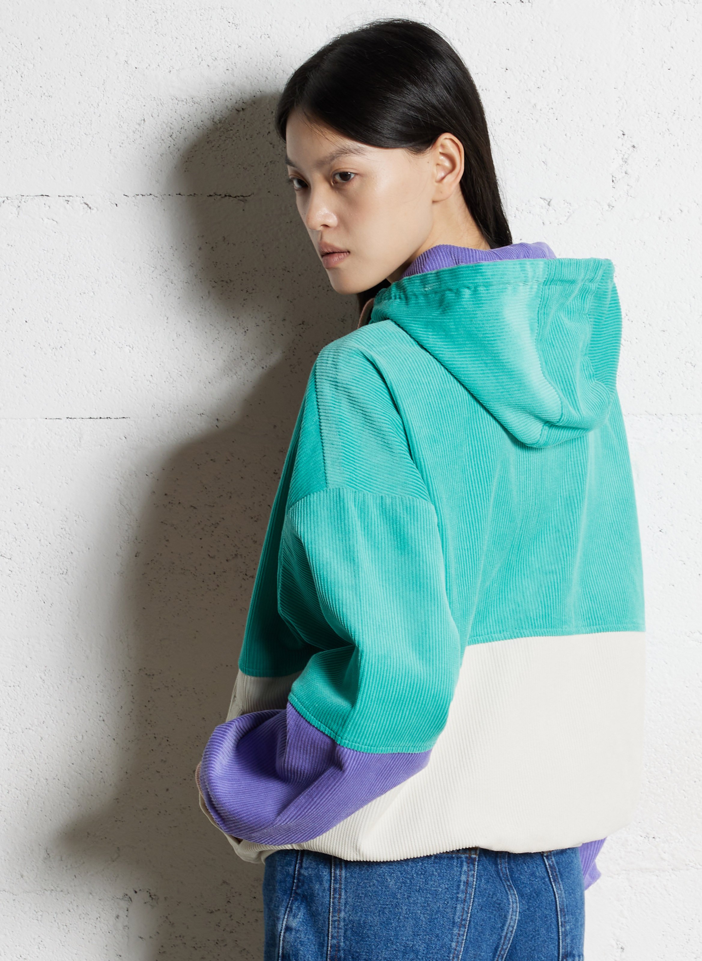 Corduroy hooded jacket BILLABONG Multicolored