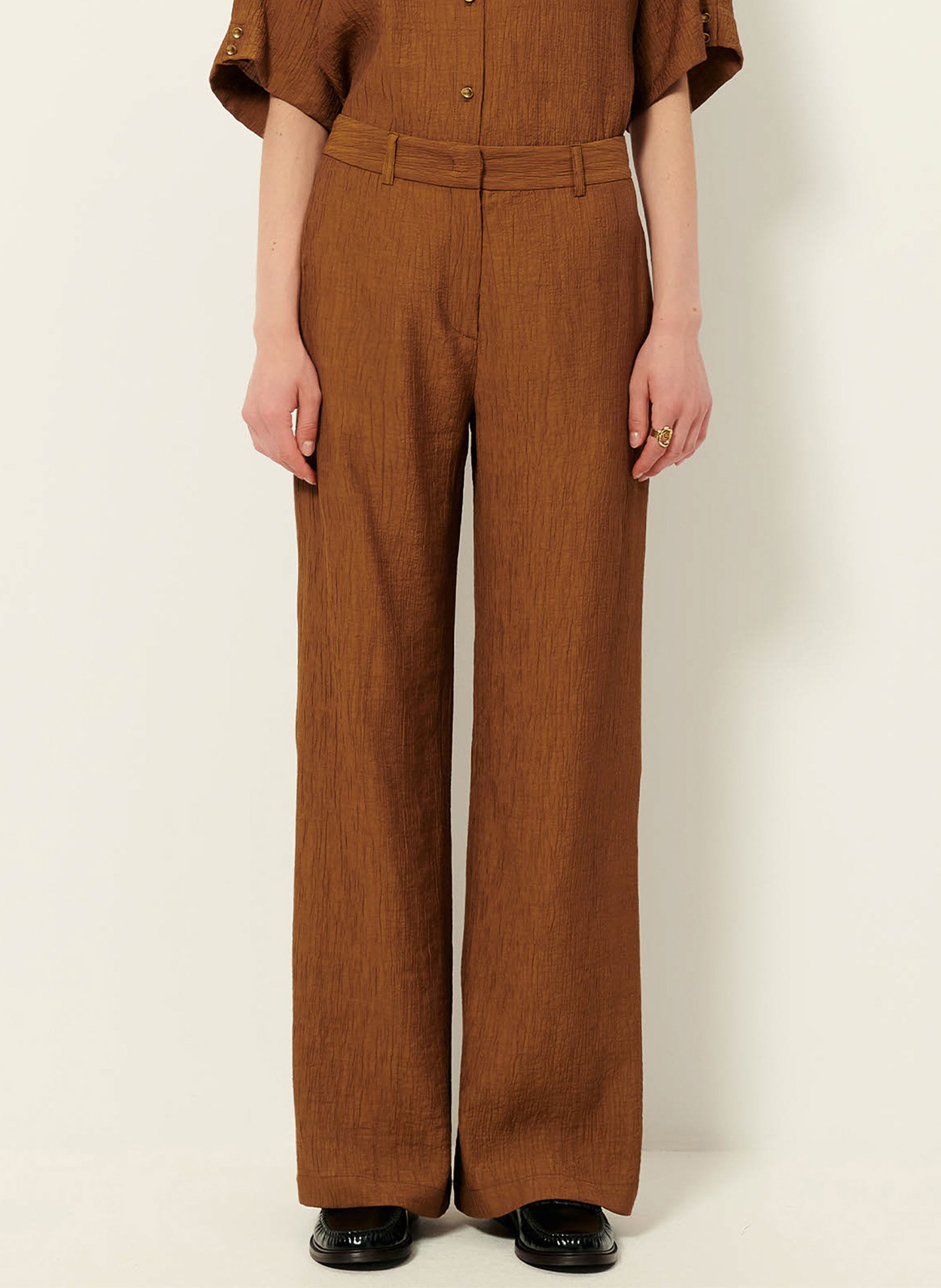 Bandplooibroek SESSUN Bruin