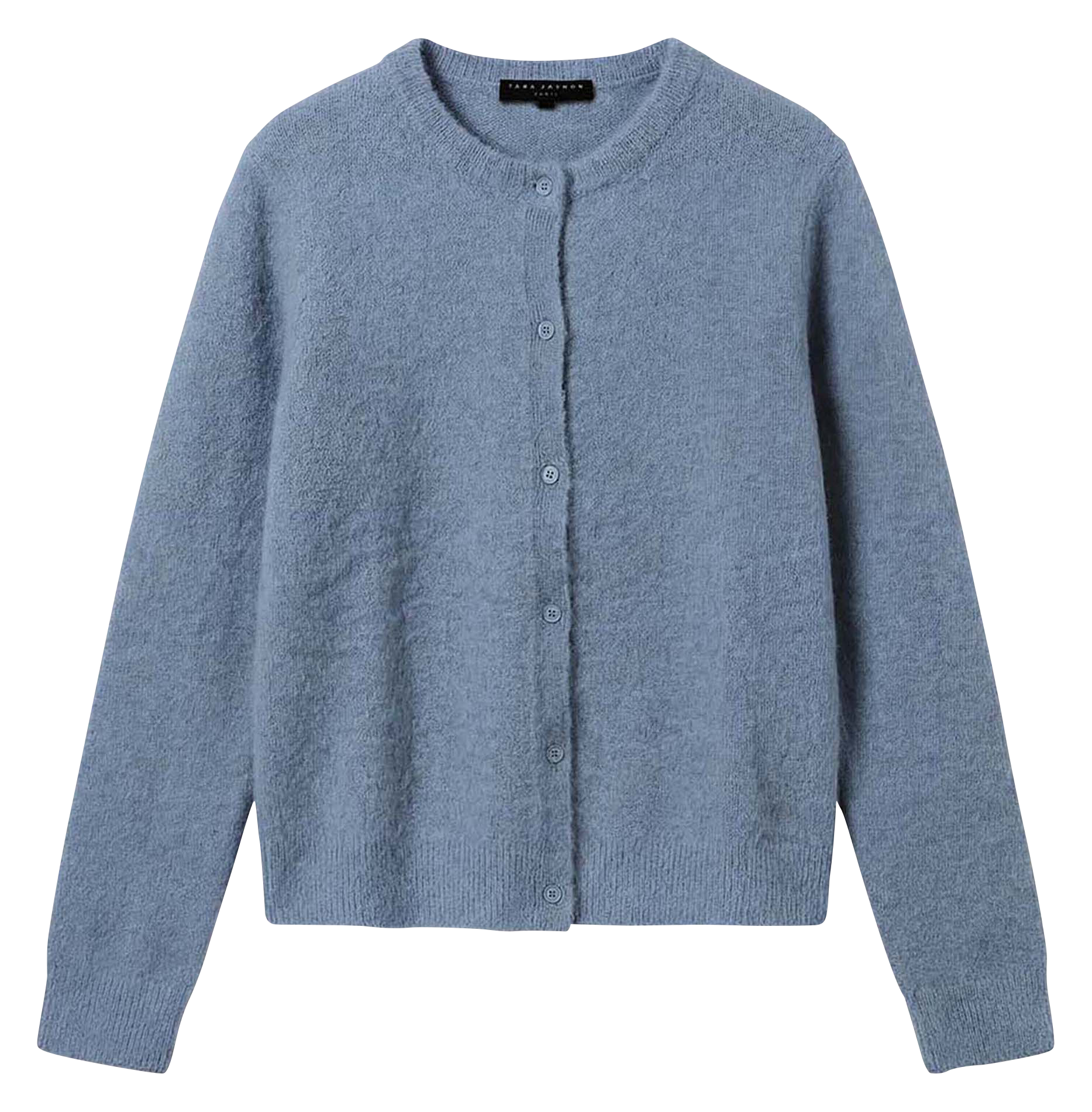 Straight round-neck alpaca blend cardigan TARA JARMON