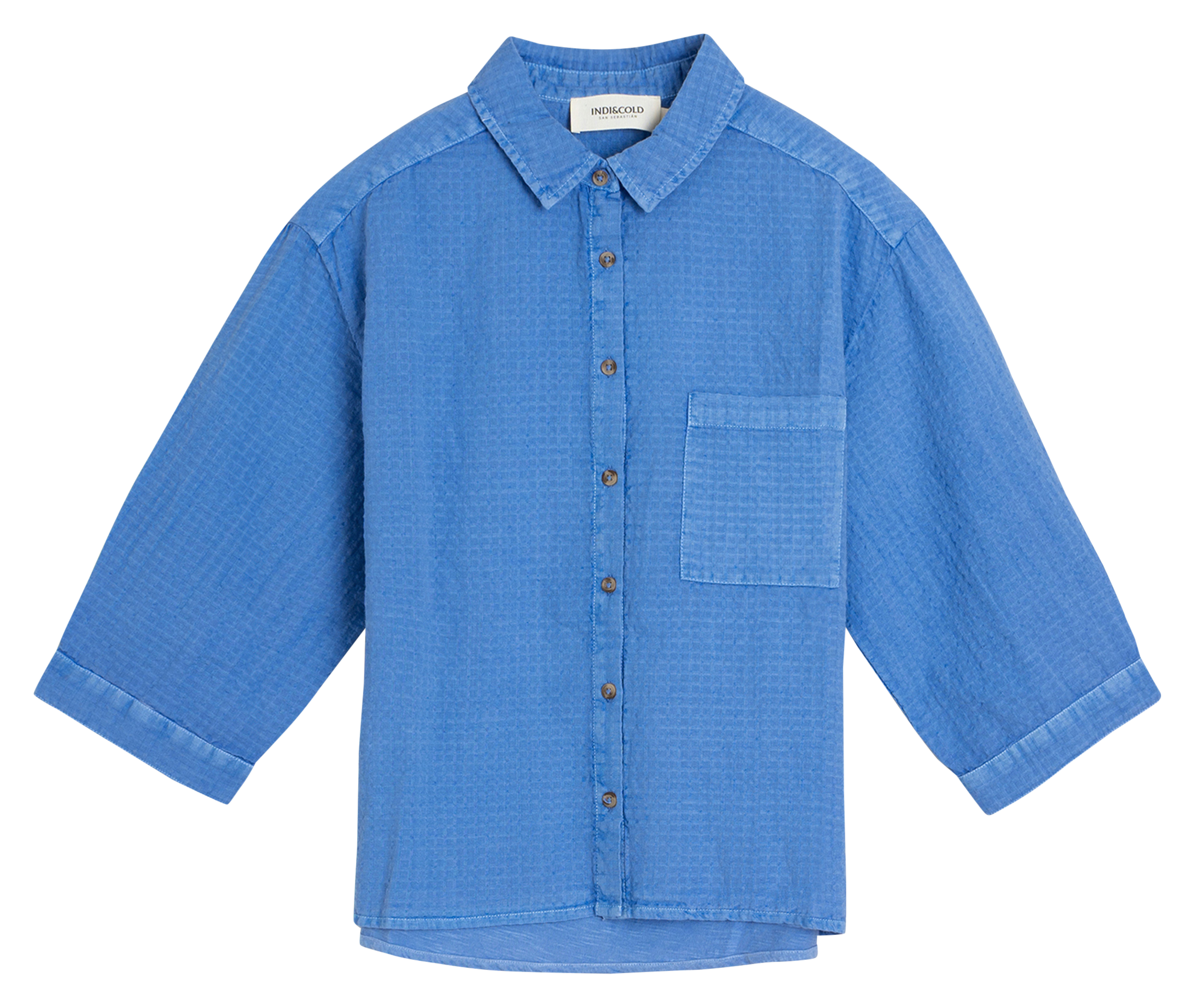 Rechte blouse INDI & COLD Blauw
