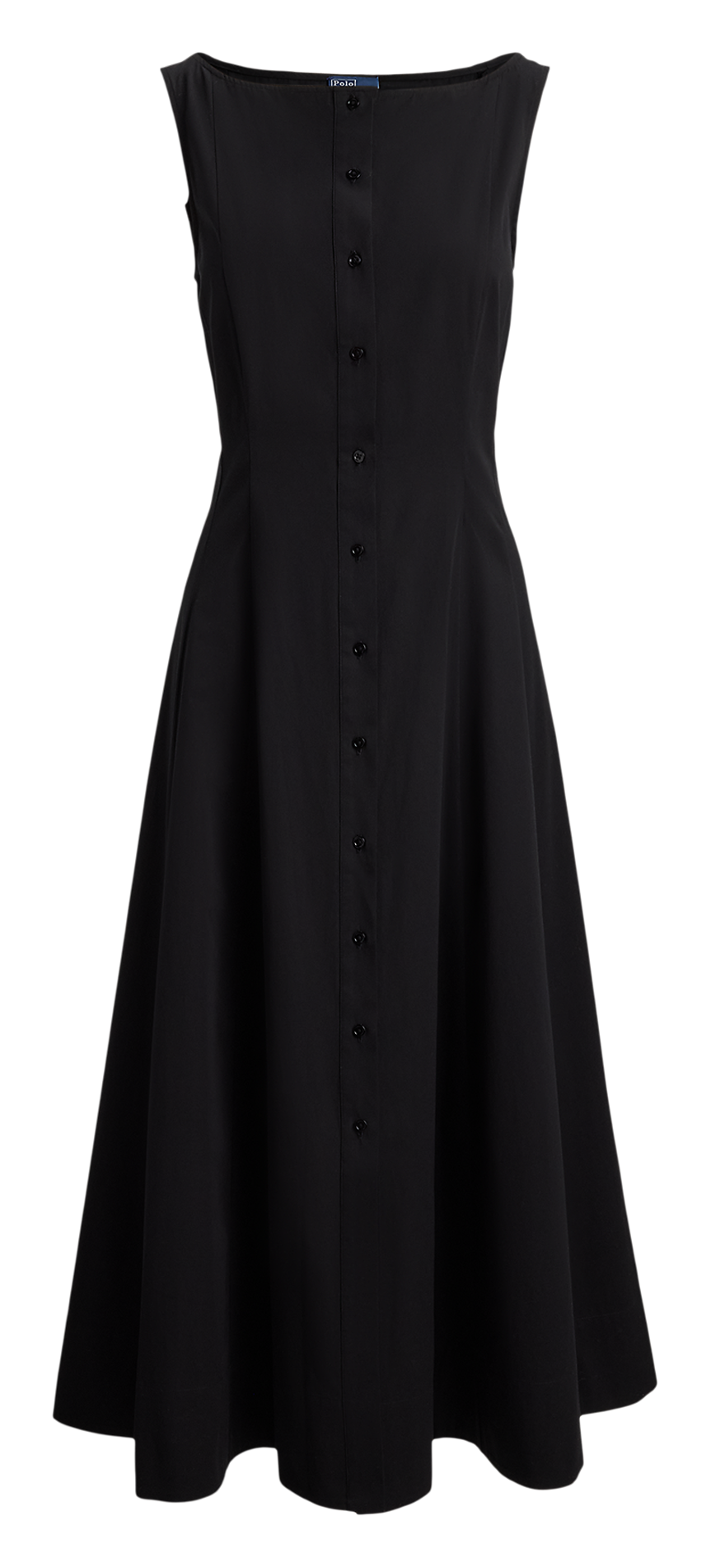 Long boat-neck dress POLO RALPH LAUREN Black