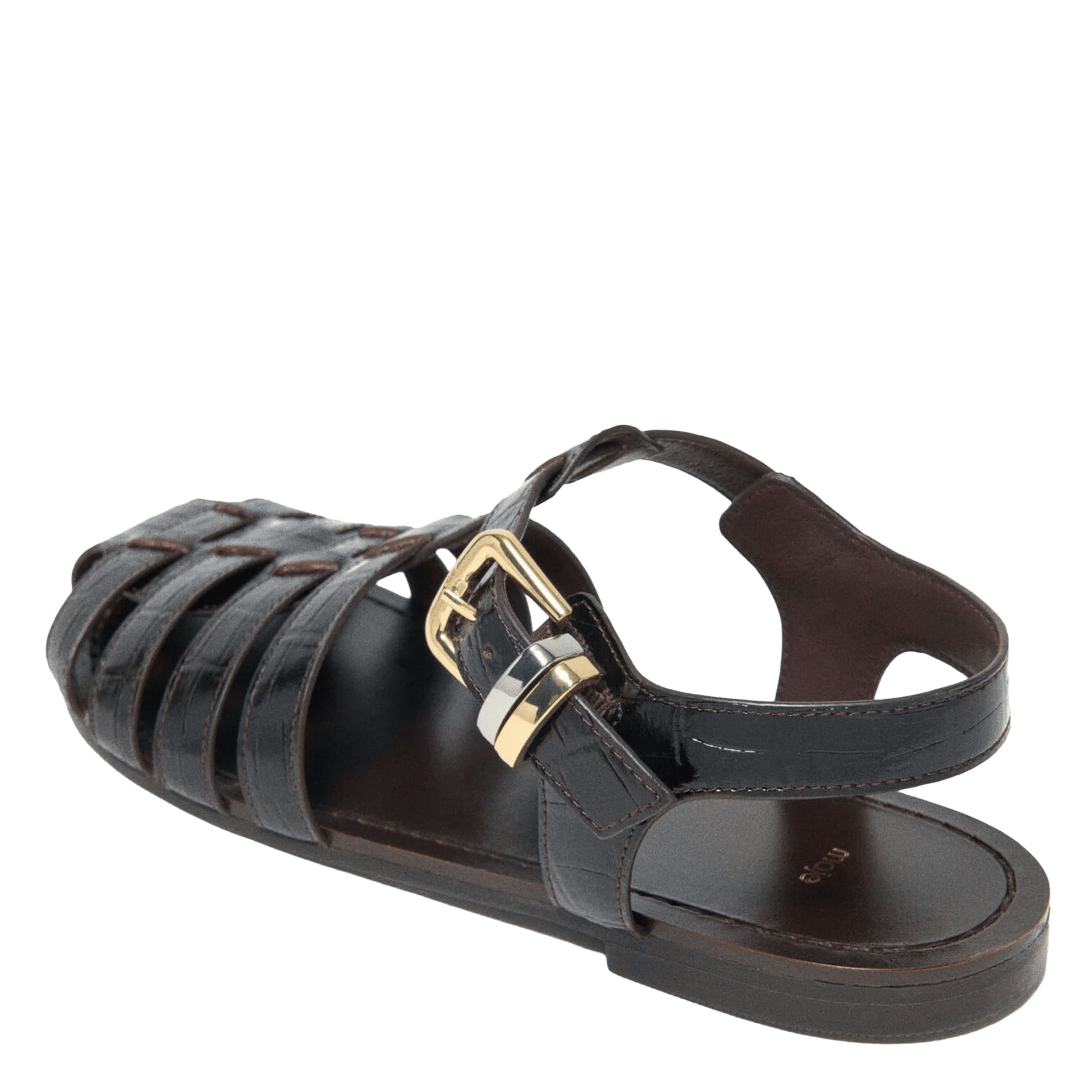 Leren sandalen MAJE Bruin