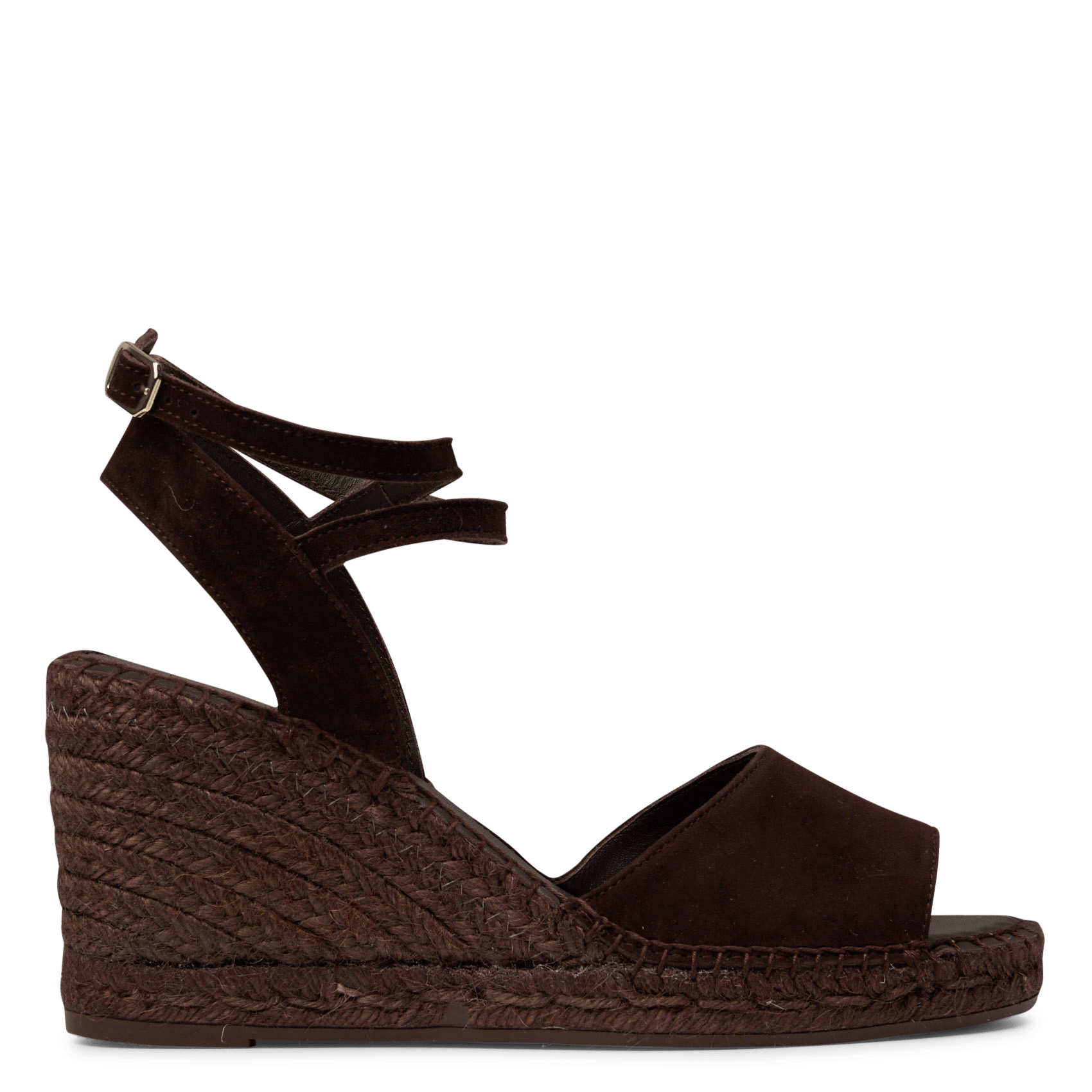 Sandales compensées en cuir velours MELLOW YELLOW