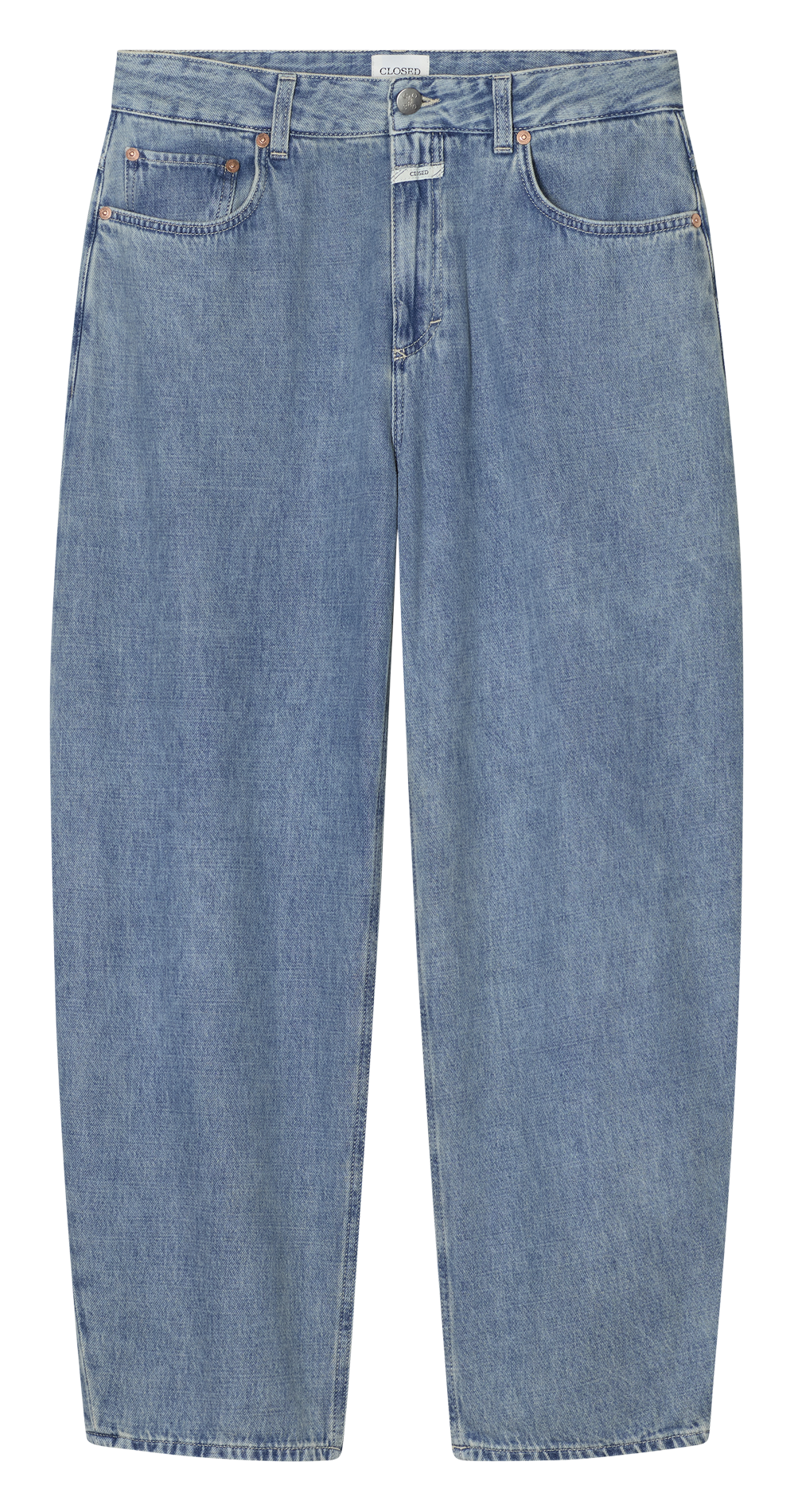 Jean ballon en coton bio CLOSED Bleu