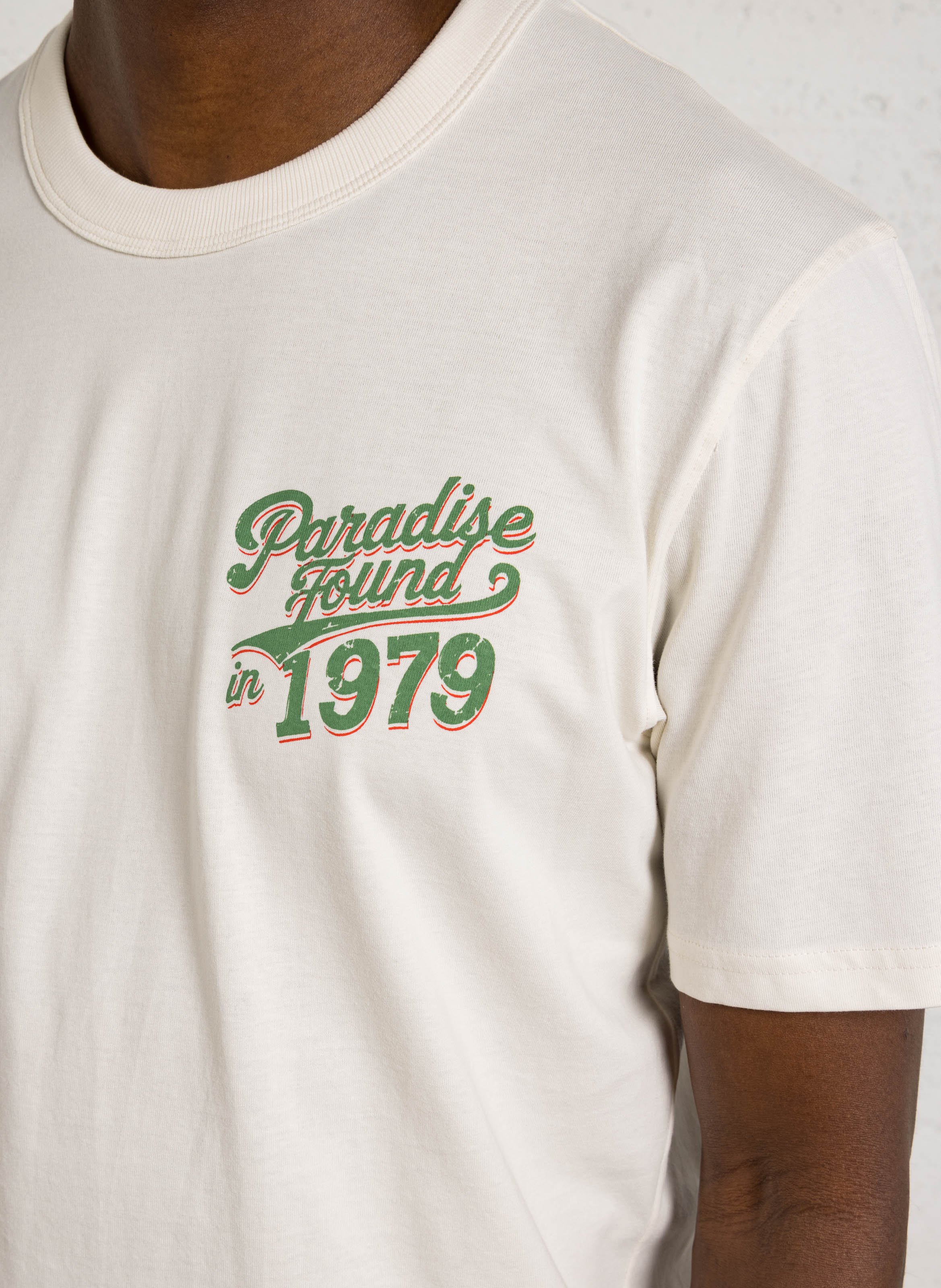 T-Shirt mit geradem Schnitt und Bio-Baumwolle bedruckt CHEVIGNON Weiss