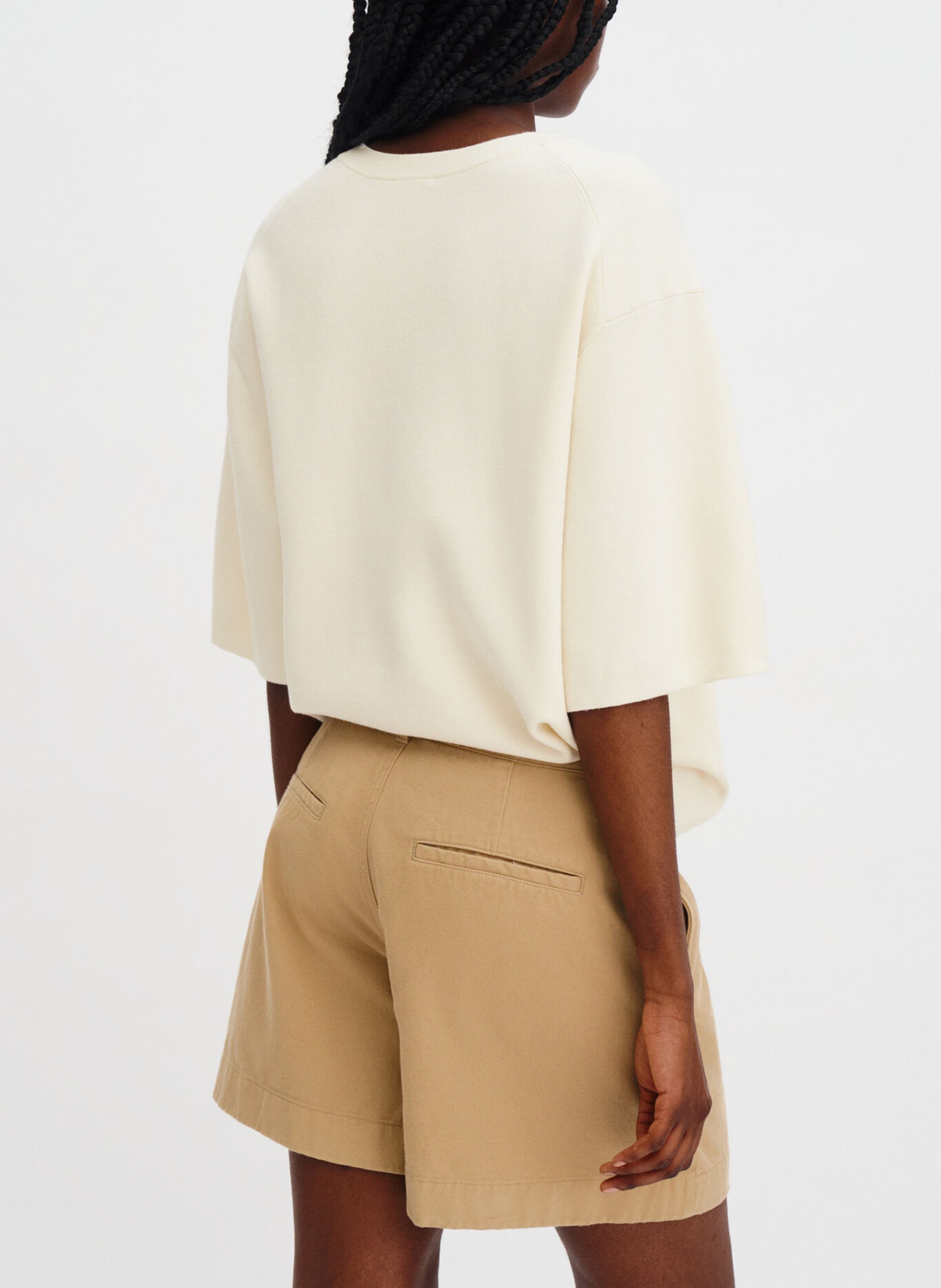 Short large chino uni FILIPPA K Beige