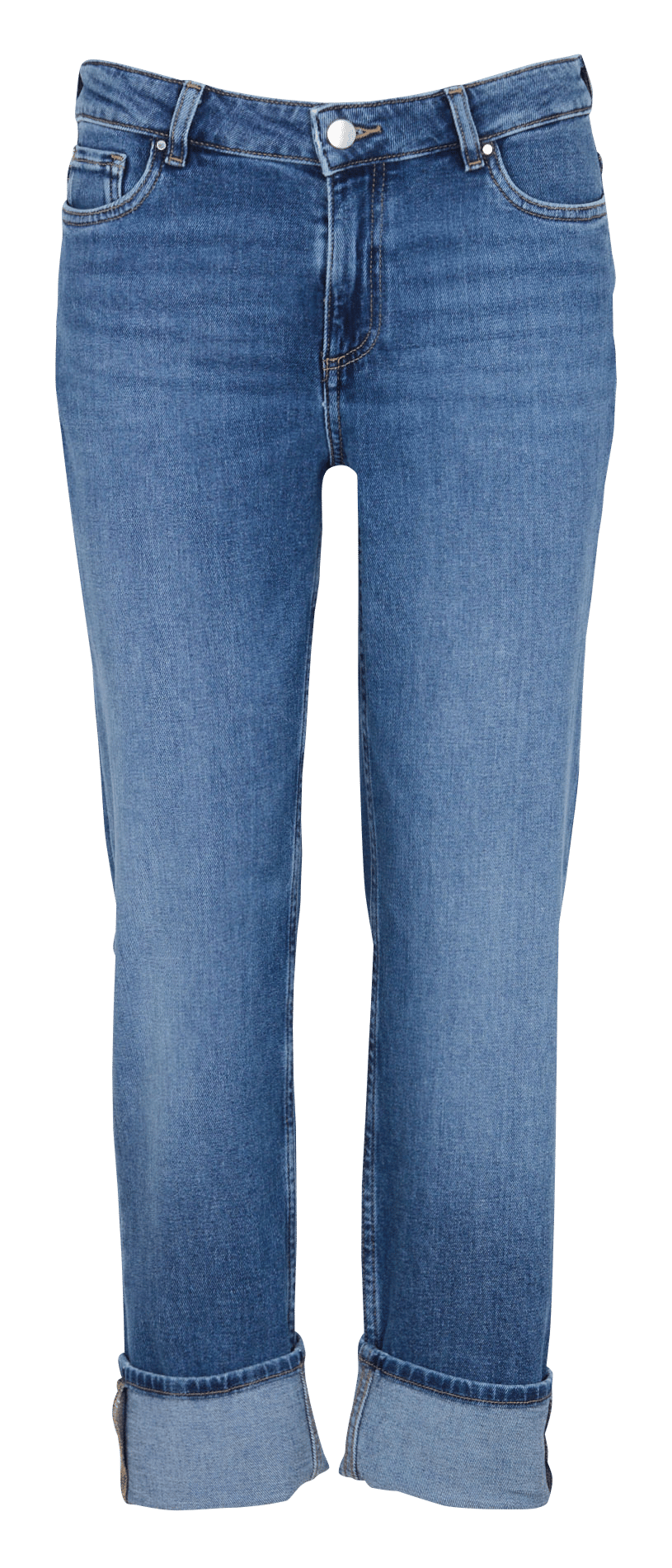 Rechte jeans met effen zoom MAISON 123 Blauw