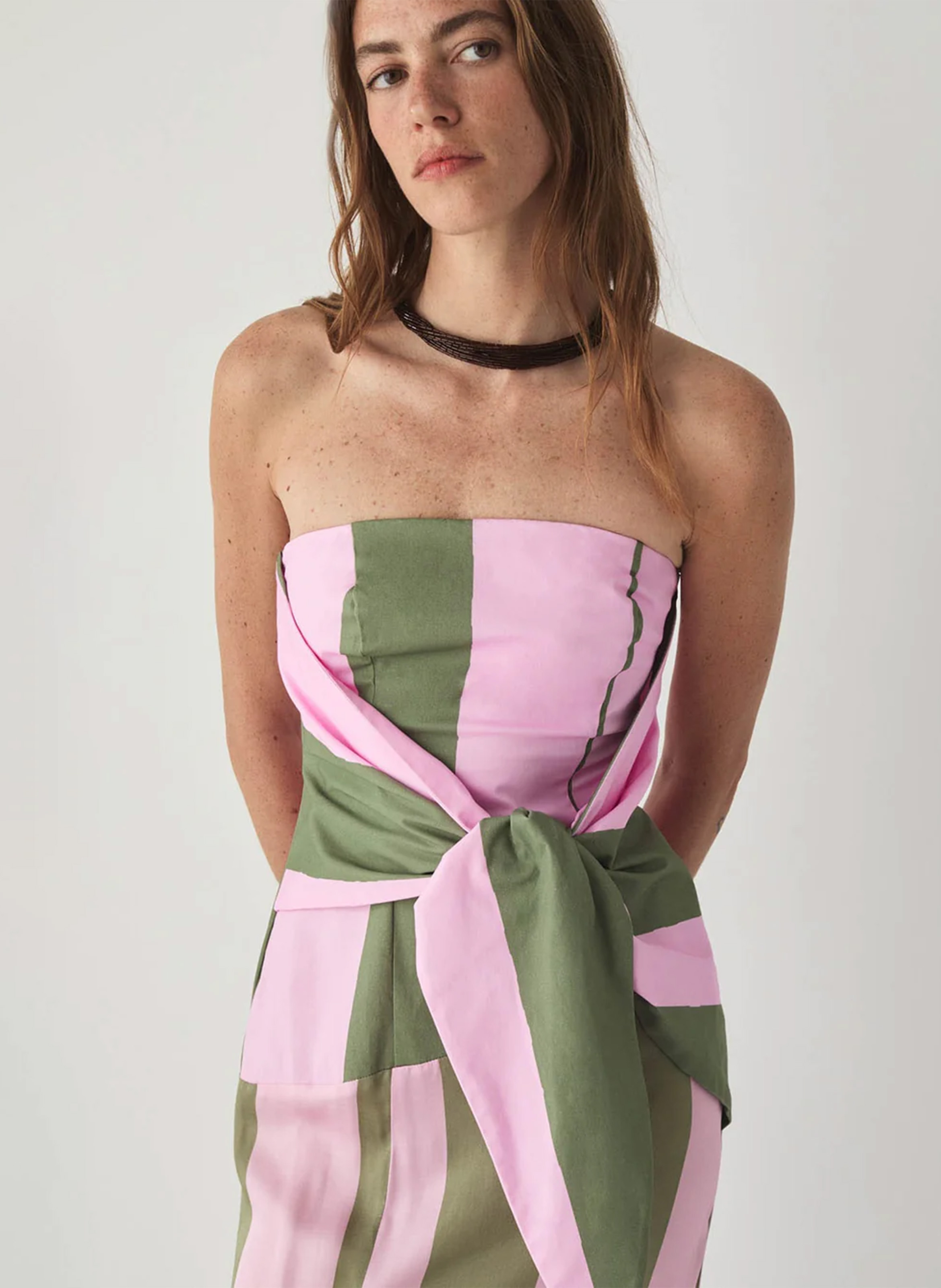 Long bustier dress LAAGAM Pink