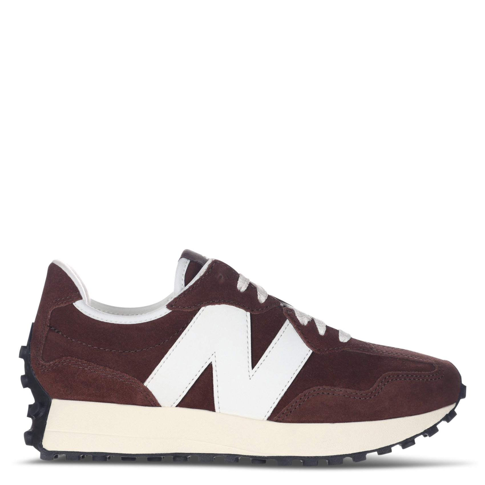 Baskets basses en cuir mélangé NEW BALANCE Marron