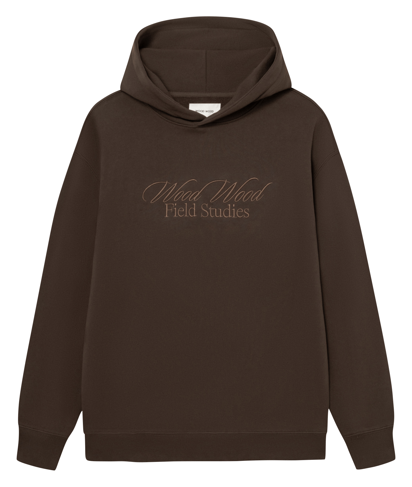Gerades Kapuzensweatshirt aus Baumwolle WOOD WOOD Braun
