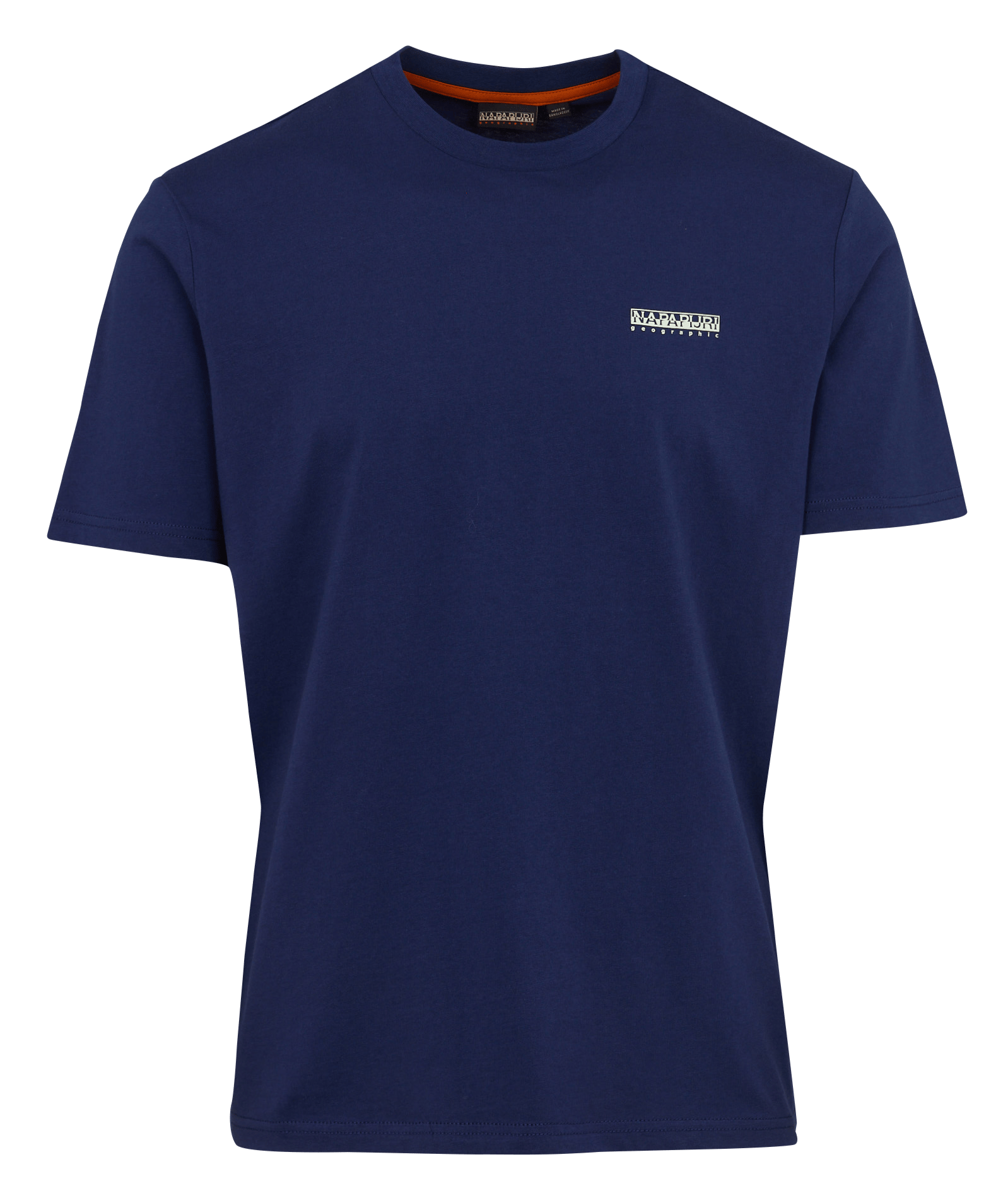 T-shirt droit sérigraphié en coton NAPAPIJRI Bleu