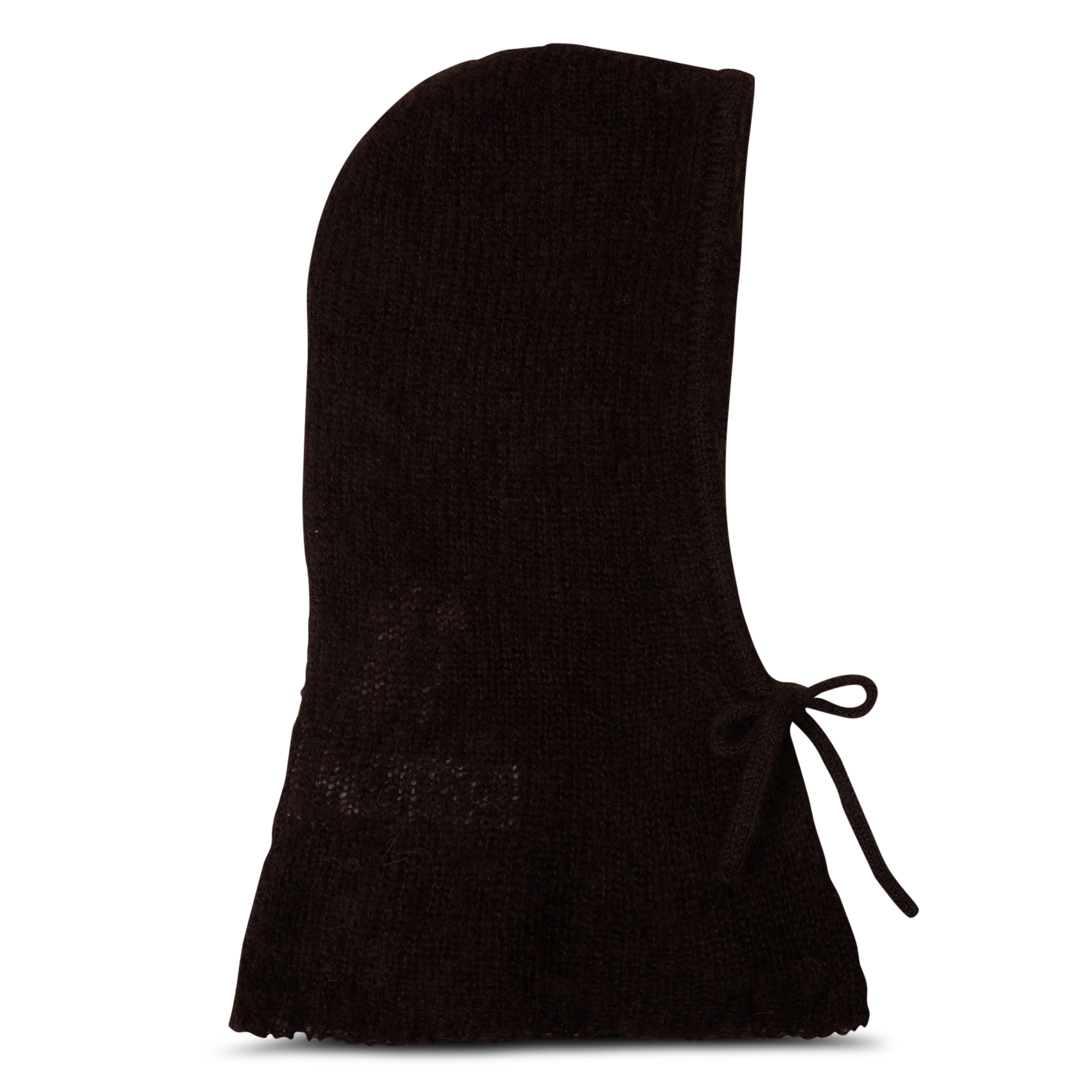 Hooded sweater in blended mohair knit DES PETITS HAUTS Brown
