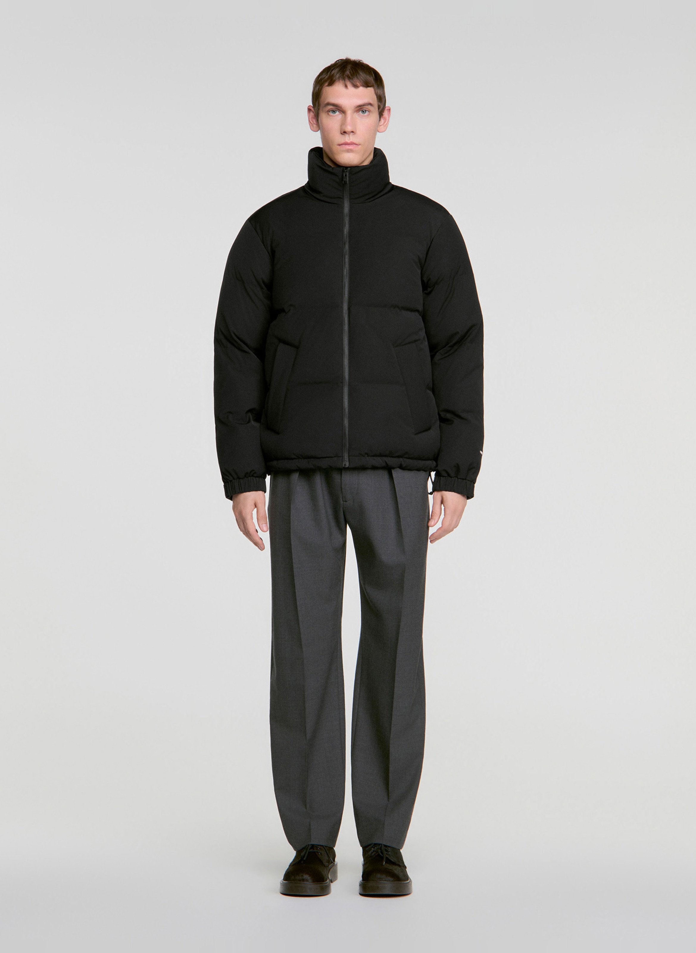 Doudoune col montant SANDRO Noir