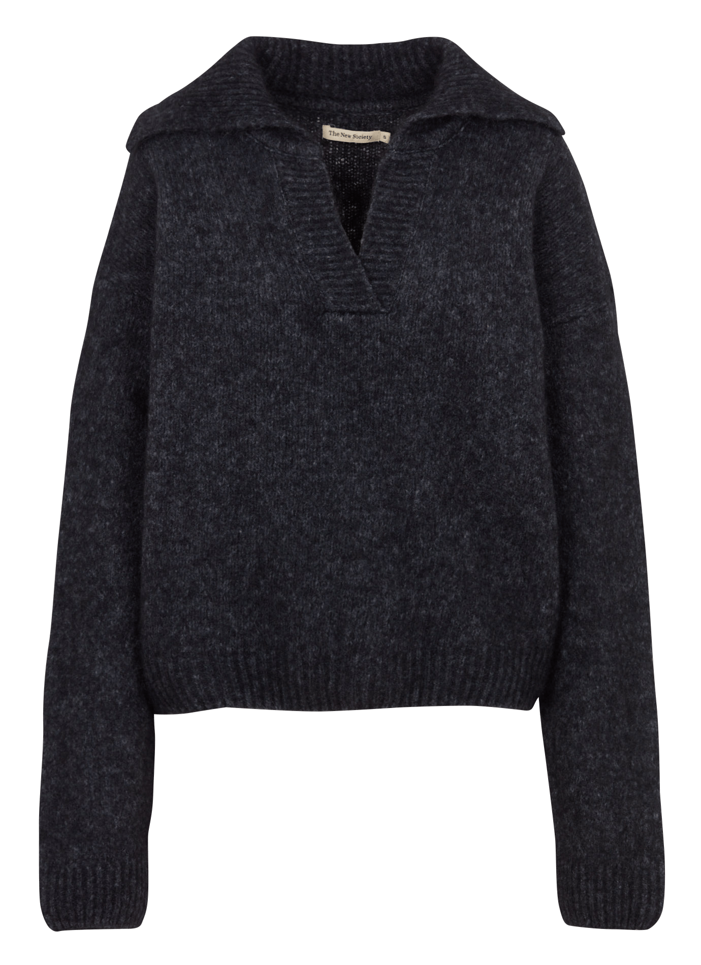 Oversized wool-blend sweater THE NEW SOCIETY Grey