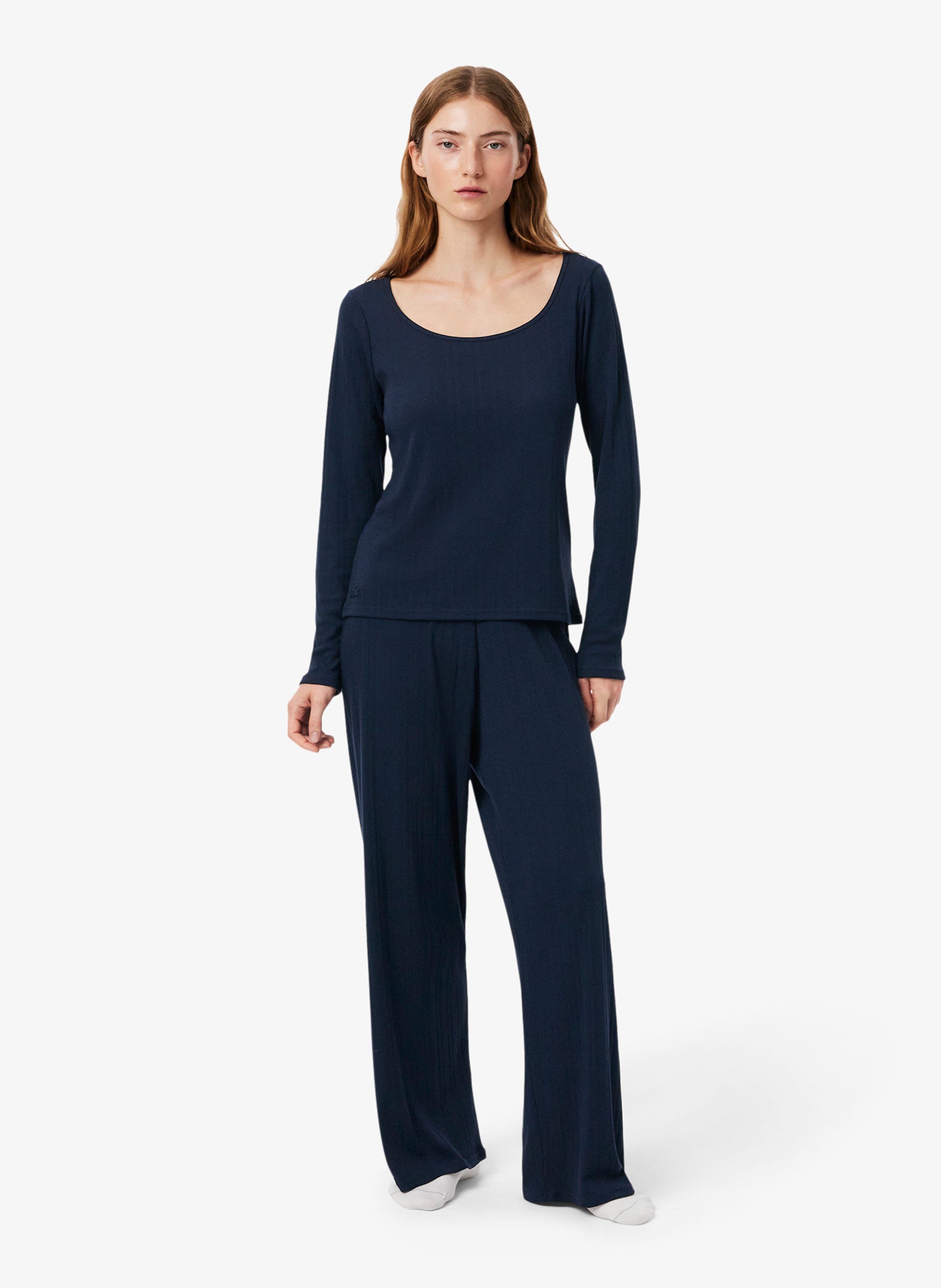 Effen pyjamaset LACOSTE Blauw