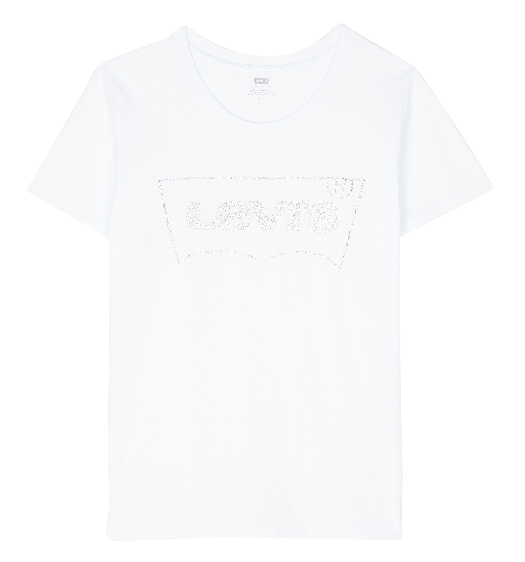 Tee-shirt col rond sérigraphié en coton  LEVI'S