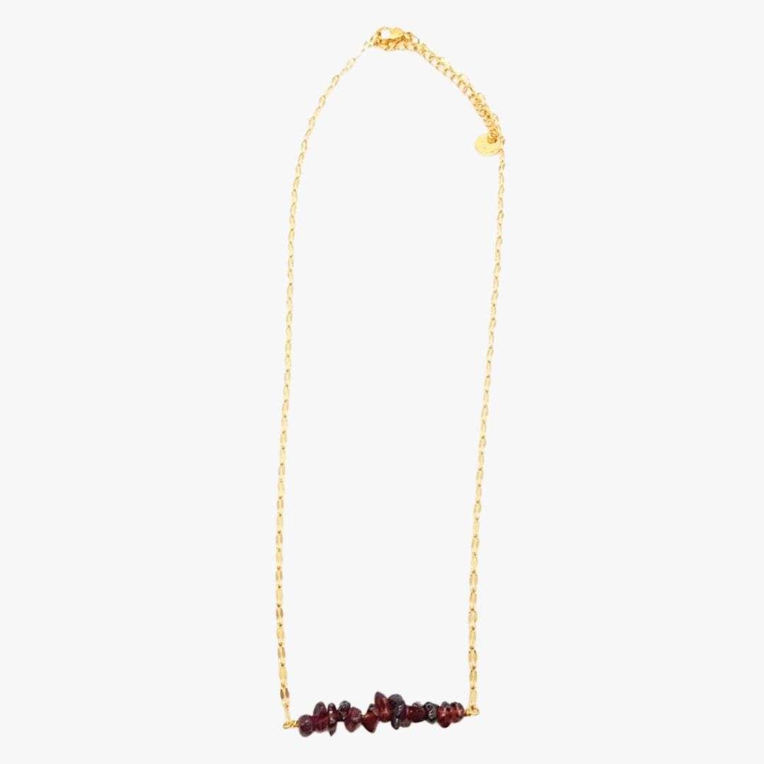 Garnet necklace GINANDGER Red