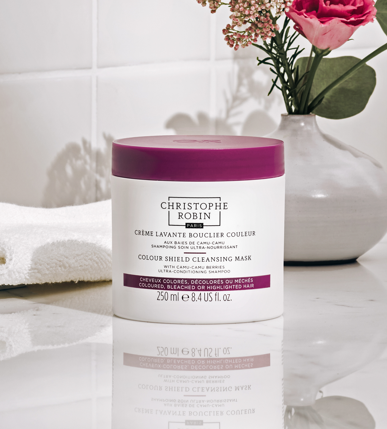 Crème lavante bouclier couleur aux baies de camu-camu CHRISTOPHE ROBIN No color