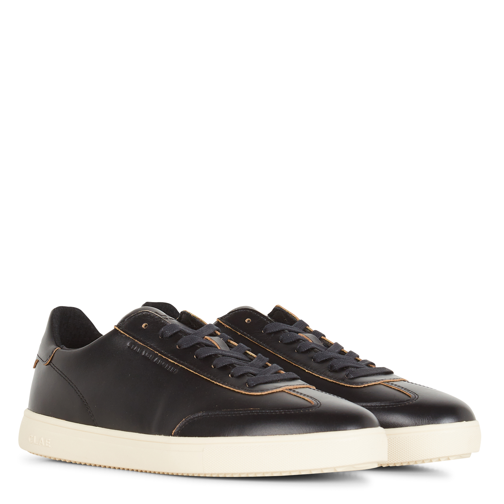 Leather low-top sneakers CLAE Black