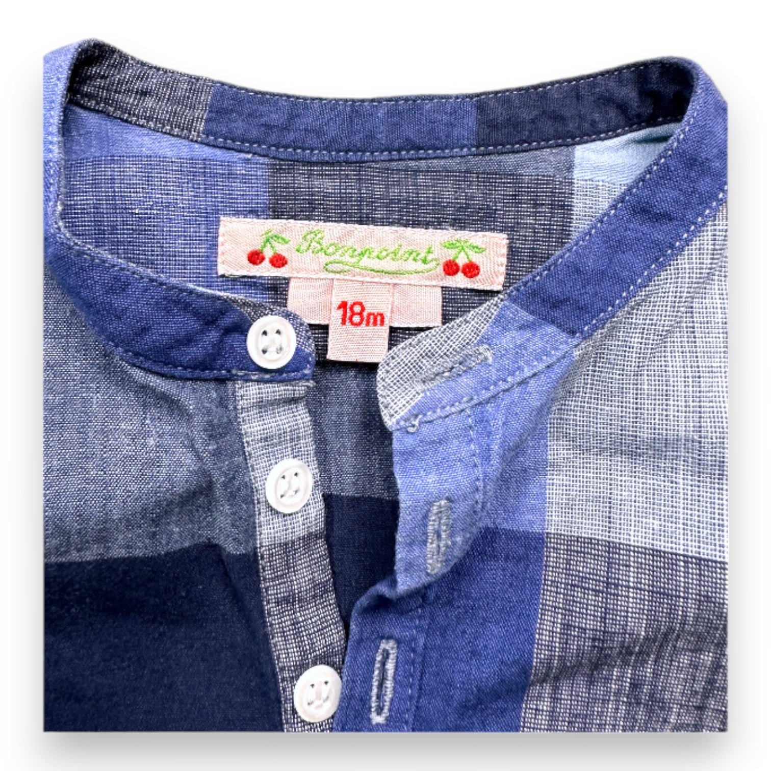 Blue baby shirt - 18 months BONPOINT - Seconde Main Blue