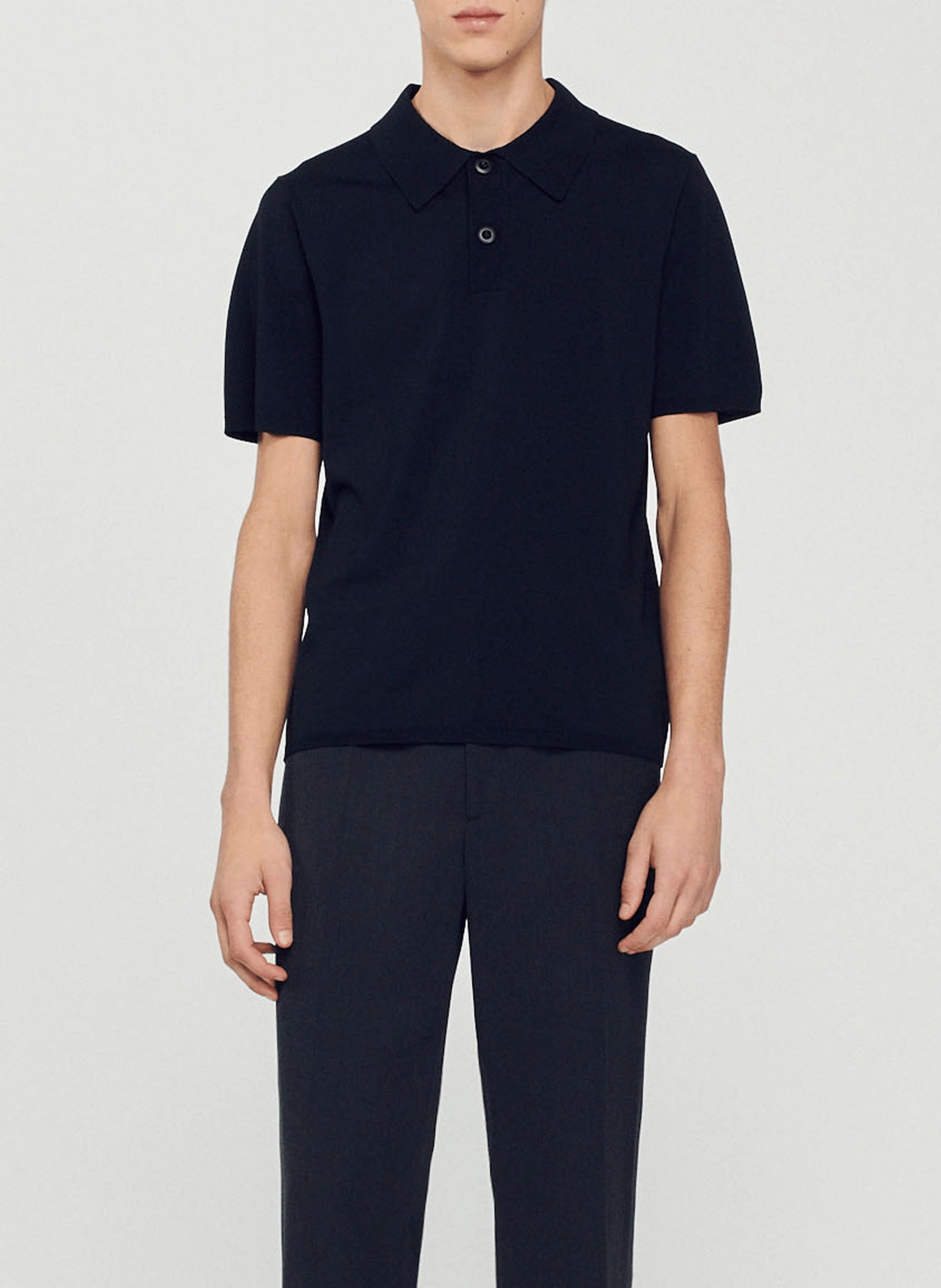 Polo regular fit  SANDRO Noir