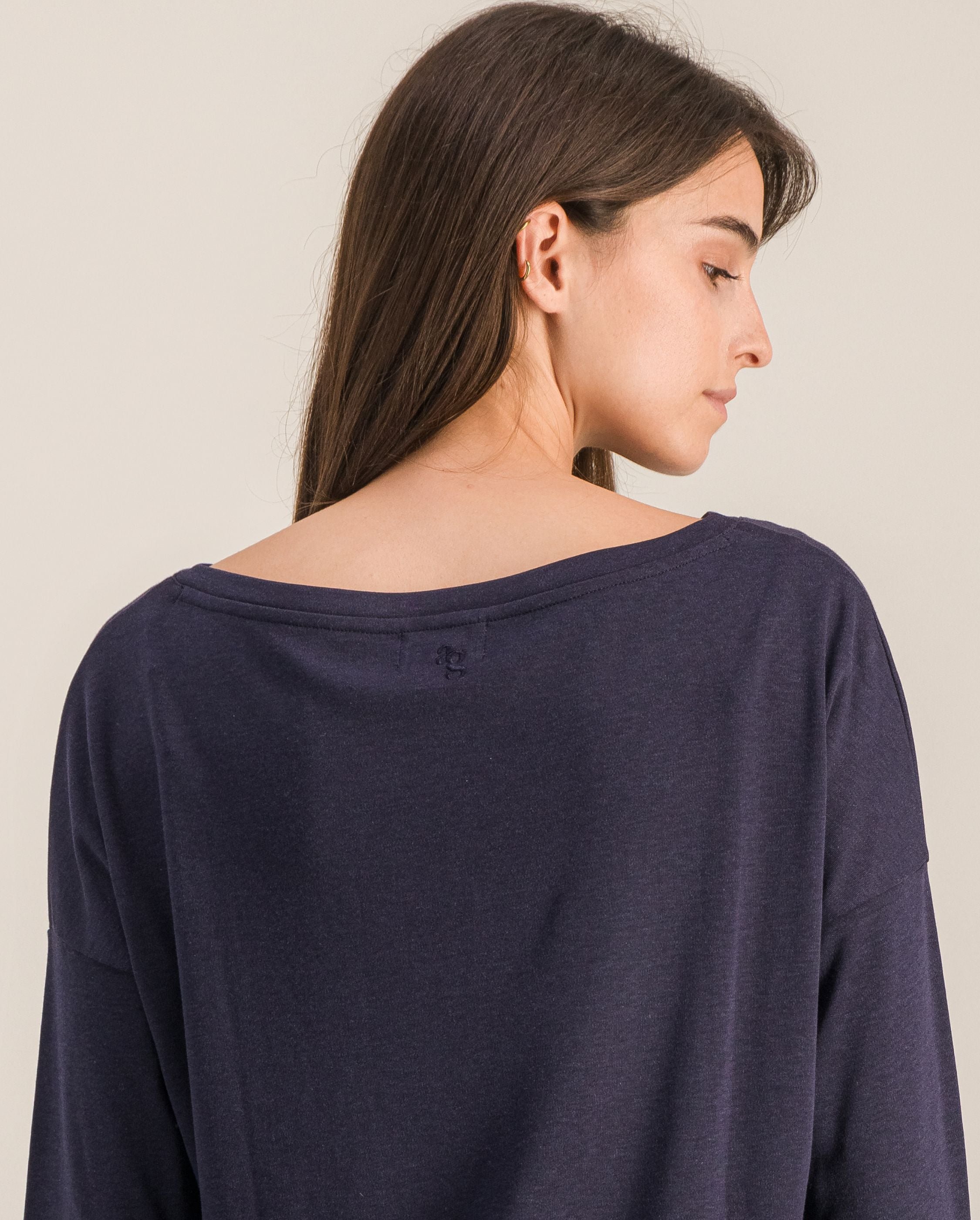 Women's pajama top, navy ANGARDE Blue