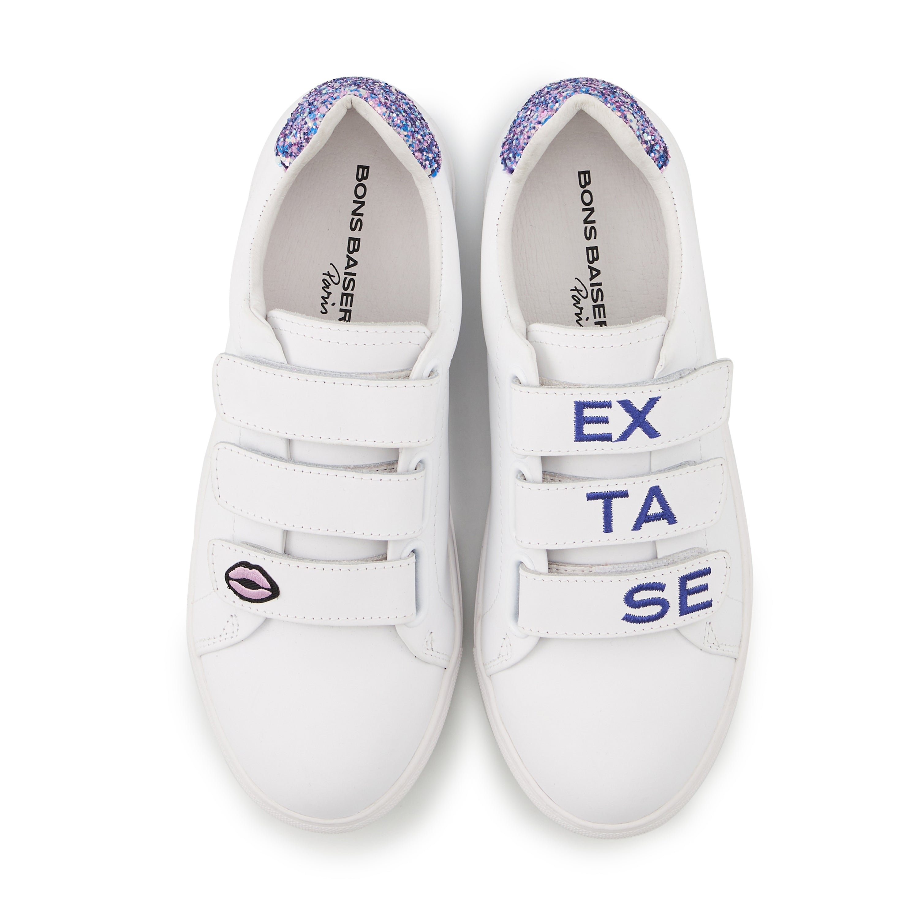 Leather sneakers BONS BAISERS PARIS White