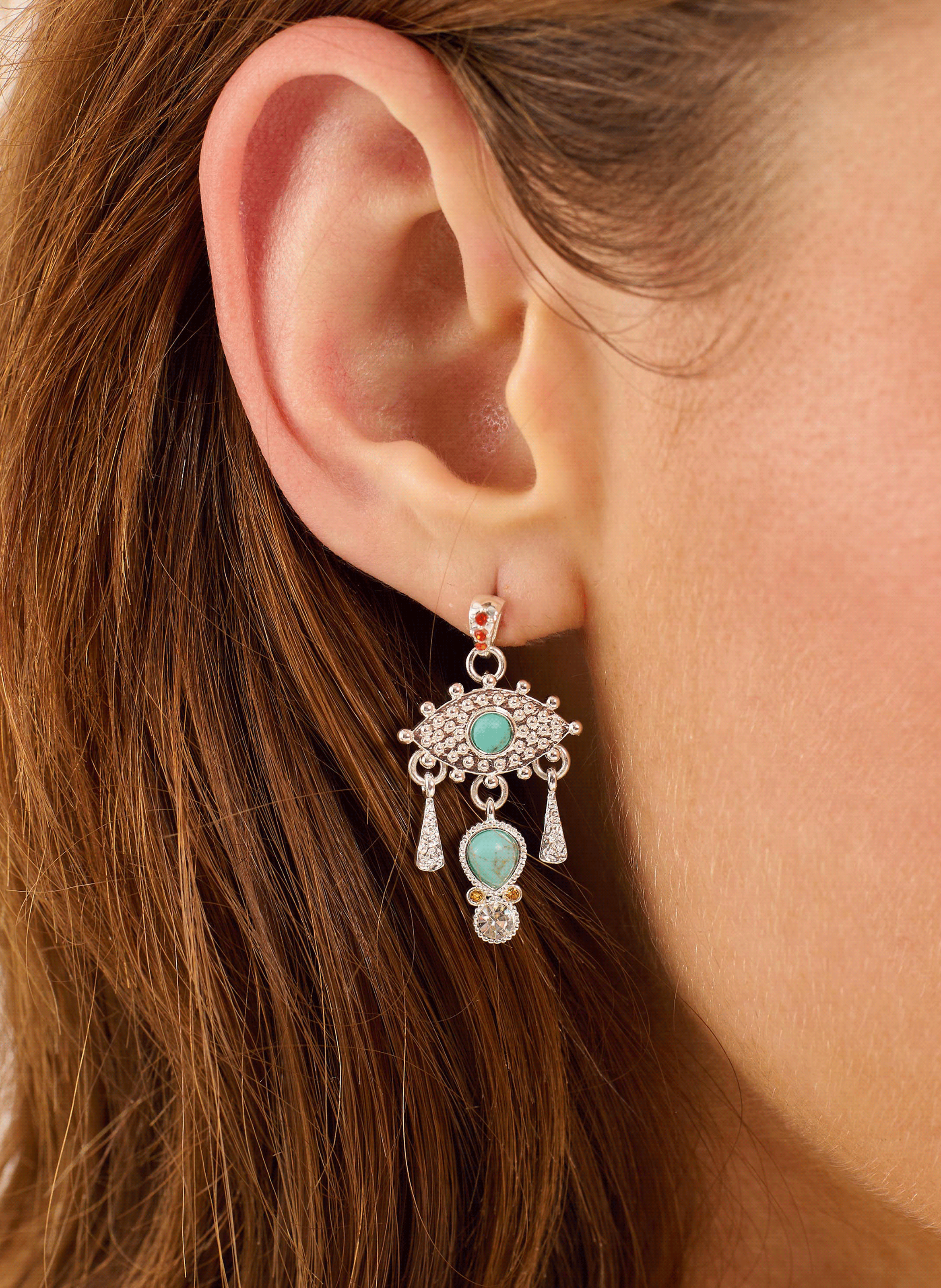 Hanging earrings for pierced ears HIPANEMA Silver