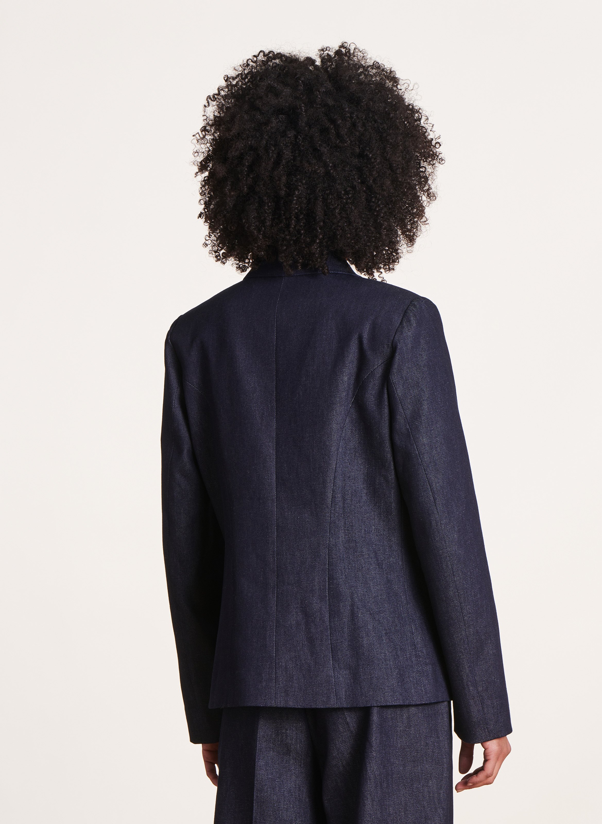 Cotton-blend blazer LA FEE MARABOUTEE Blue