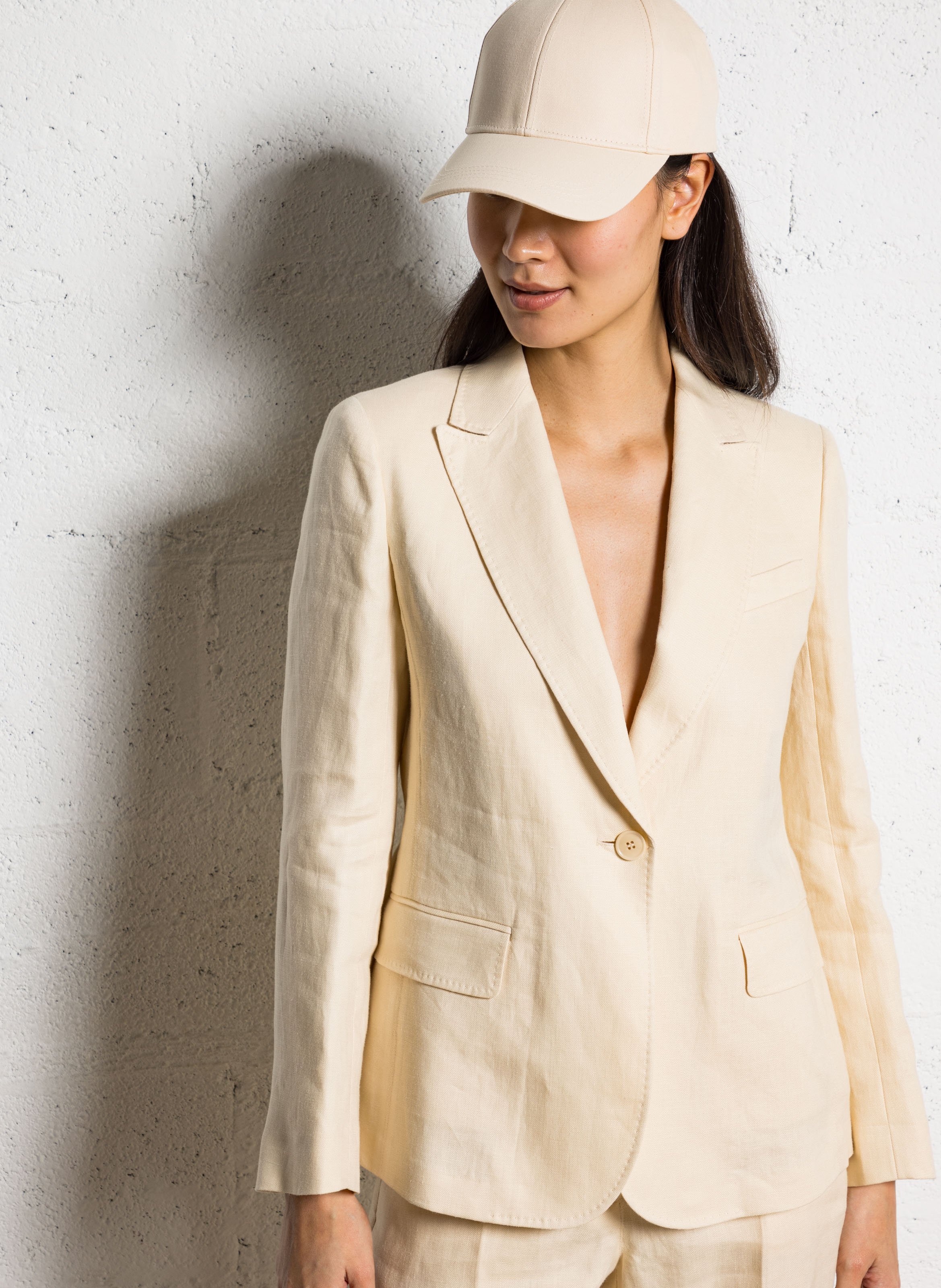 Linen-blend suit jacket Vert Max Mara Week End - Women
