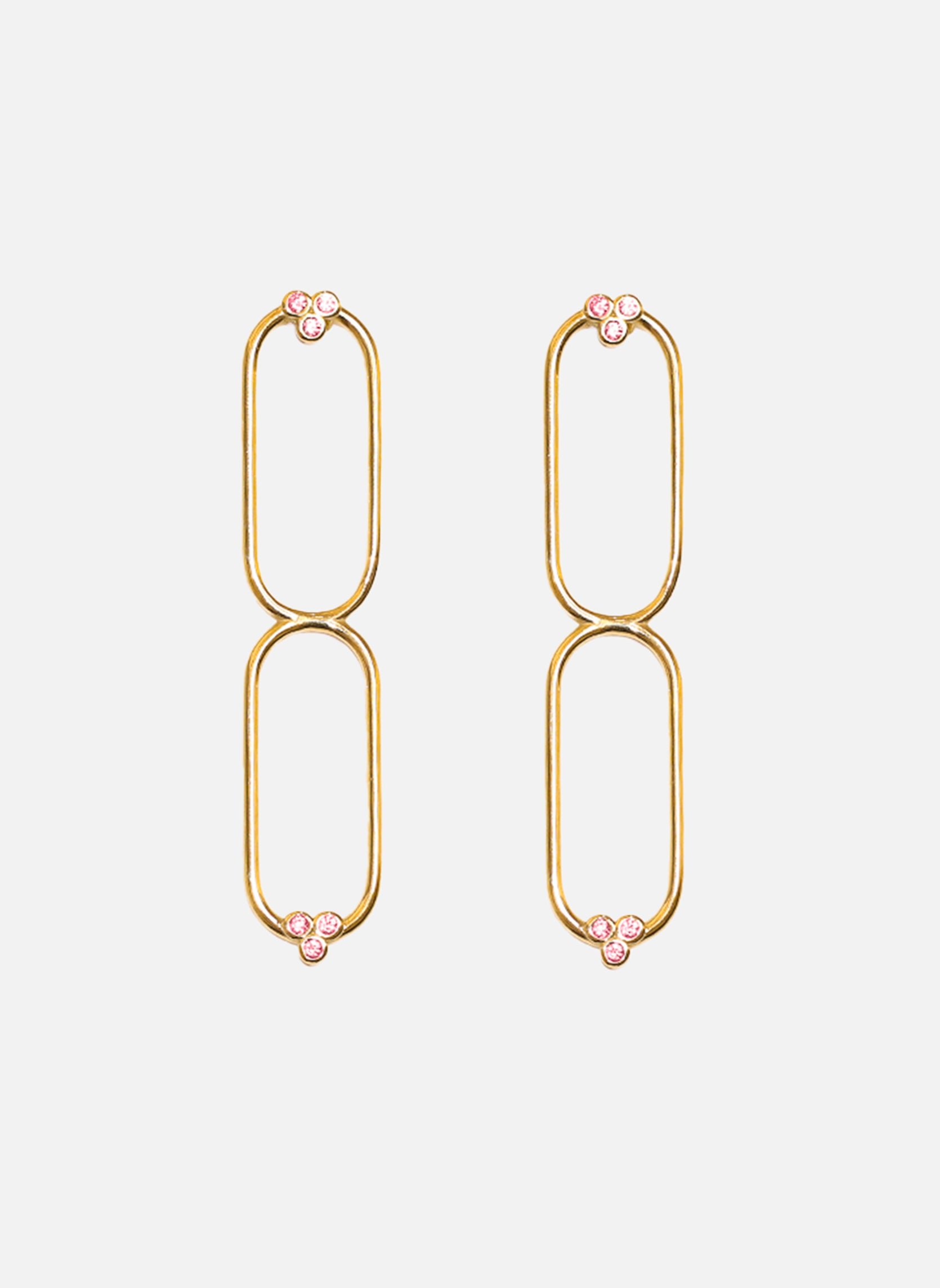 Ménétios dangling earrings AEC Paris Pink