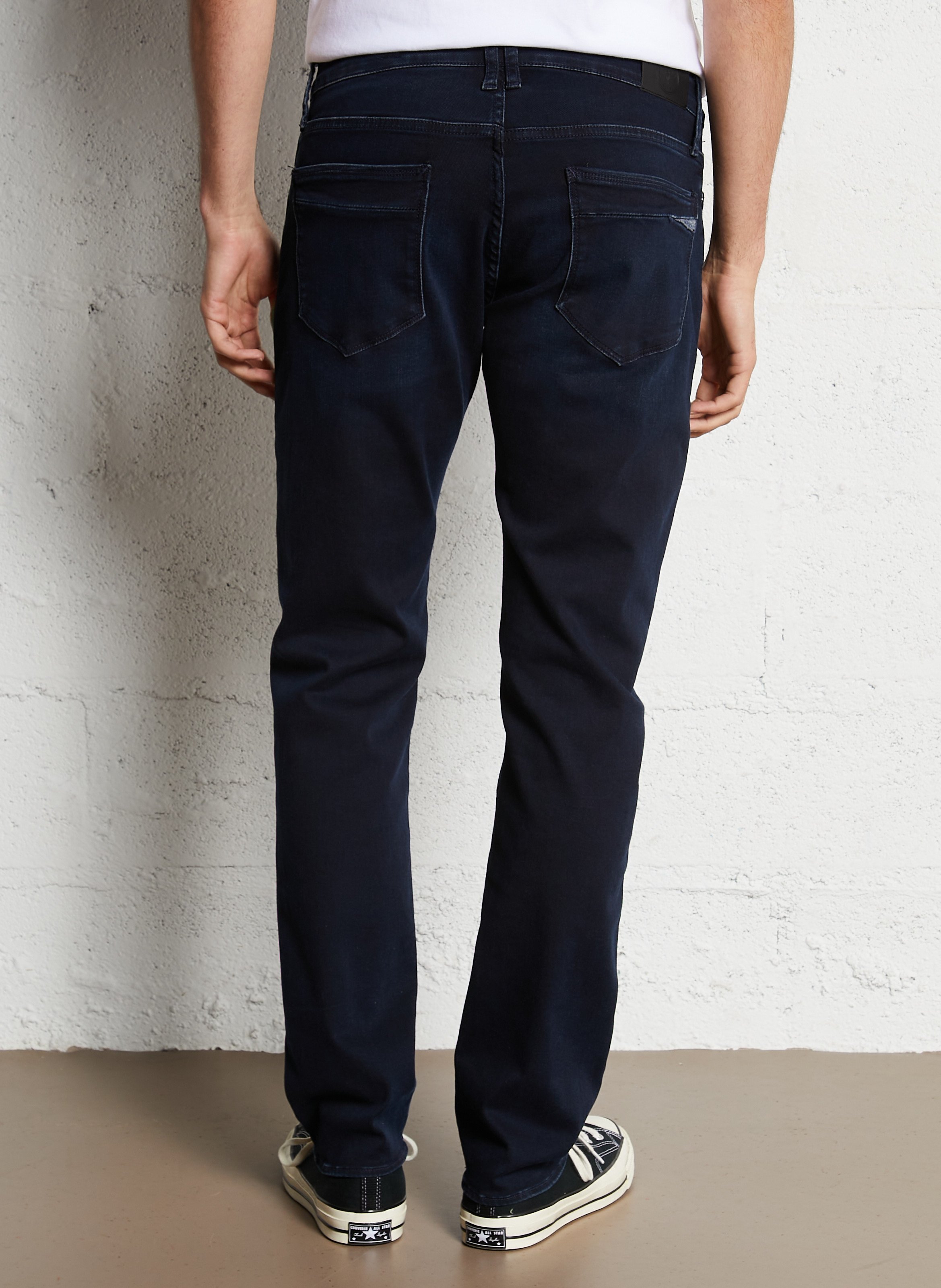 Cotton-blend straight jeans LE TEMPS DES CERISES Blue